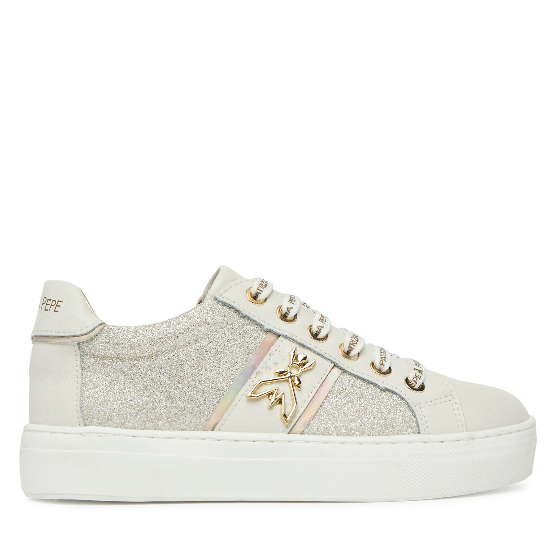 Dievča Sneakersy Patrizia Pepe, Rozmer: 34, Biela, PPJ301 02
