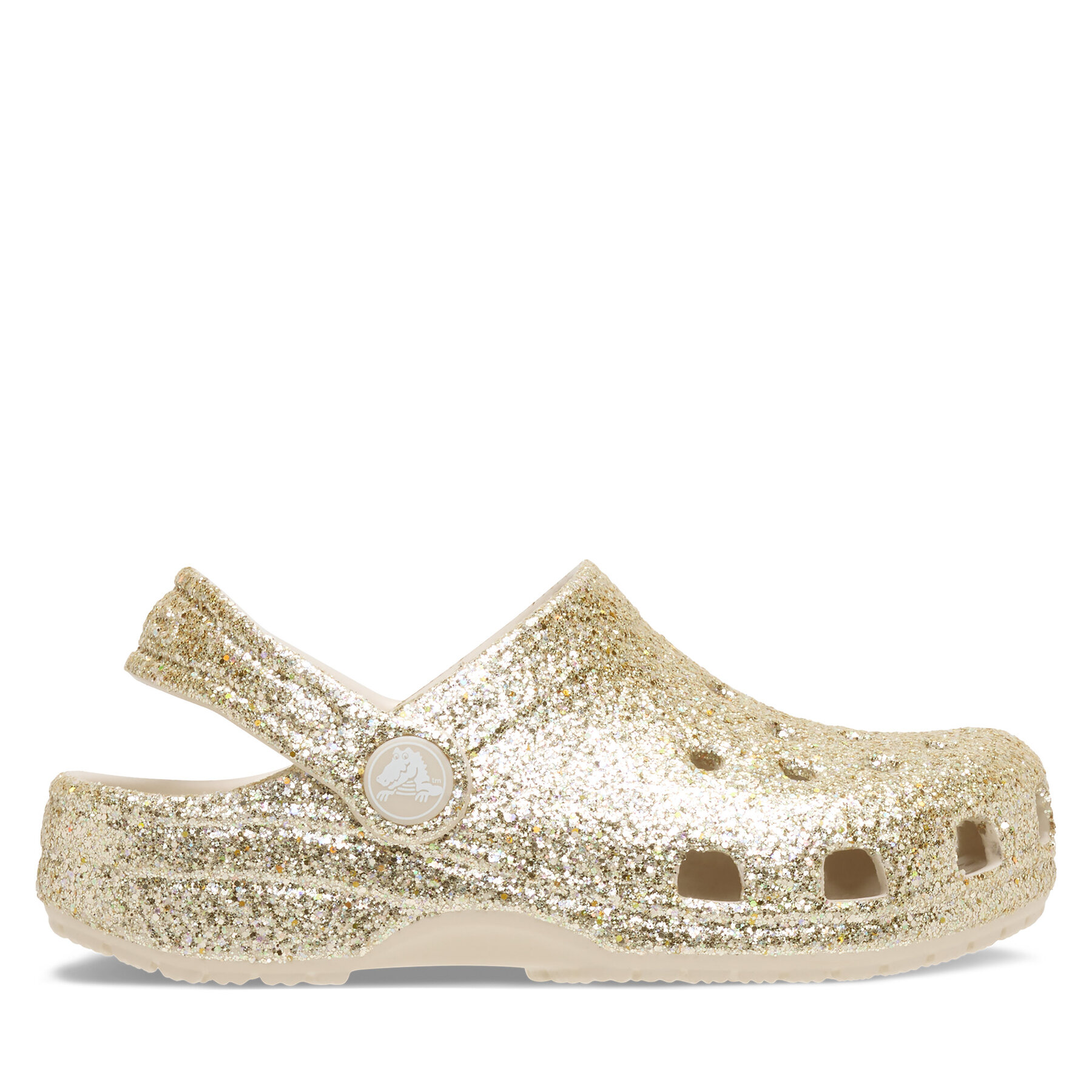 Παντόφλες Crocs Classic Chunky Glitter Clog K 211939 Χρυσό