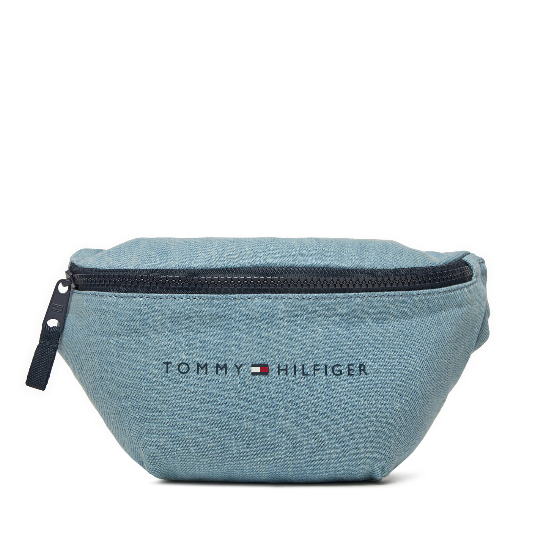 Övtáska Tommy Hilfiger Th Essential Denim Bumbag AU0AU01976 Kék