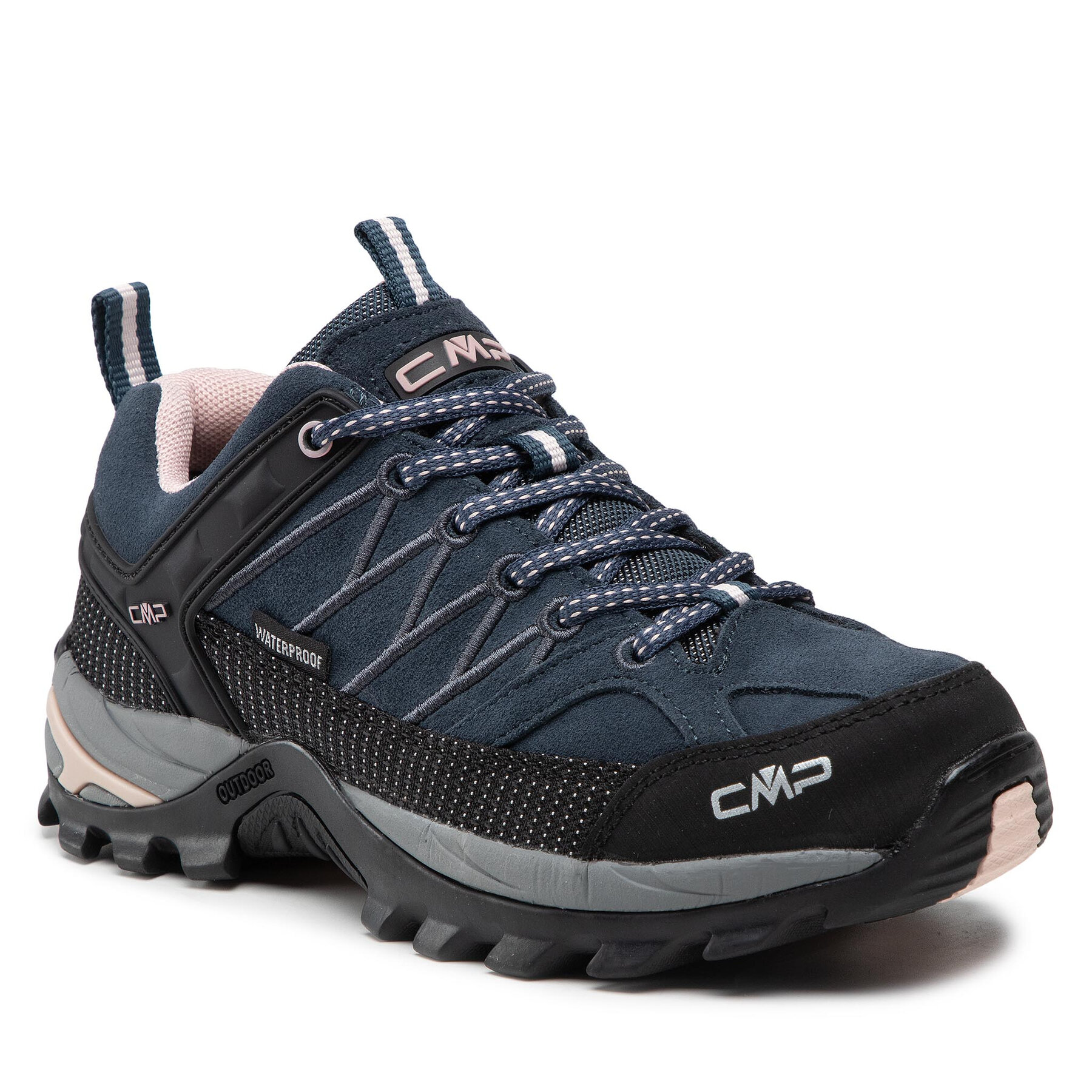 Trekkings CMP Rigel Low Wmn Trekking Shoes Wp 3Q13246 Asphalt/Anthracite/Rose 53UG CMP imagine noua
