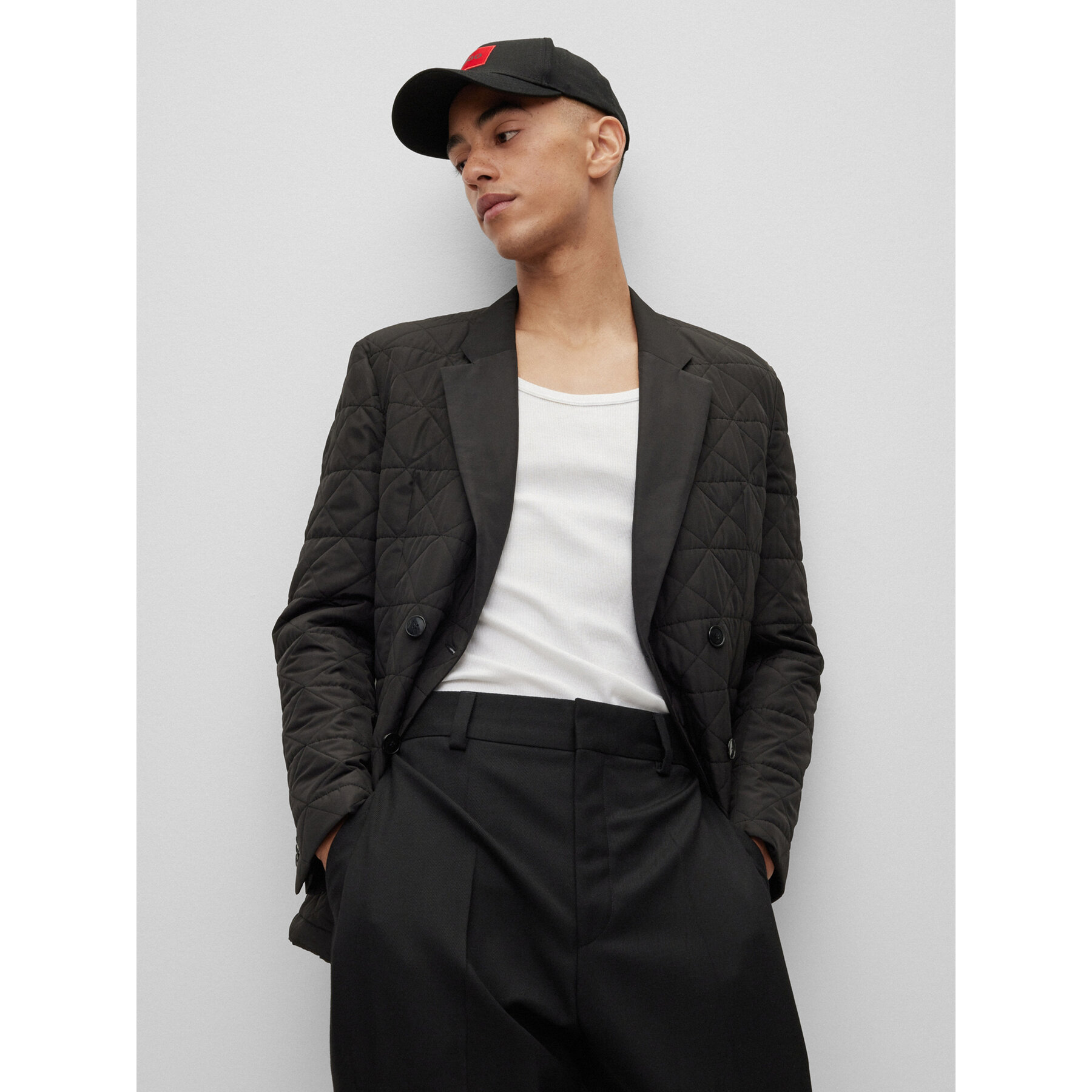 Шапка с козирка Hugo 50492745 Черен