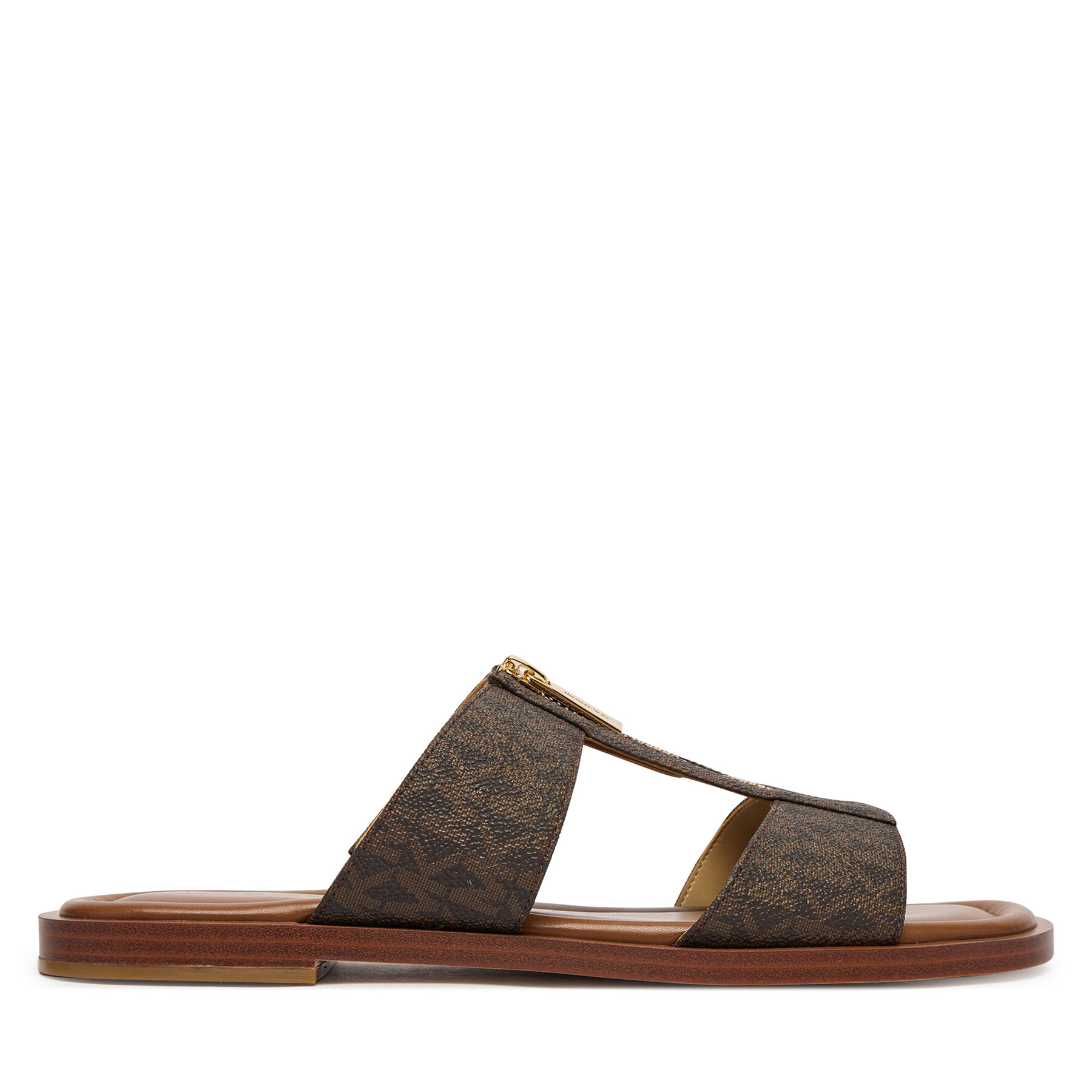 Šľapky MICHAEL Michael Kors Berkley Flat 40S6BRFS1B Hnedá