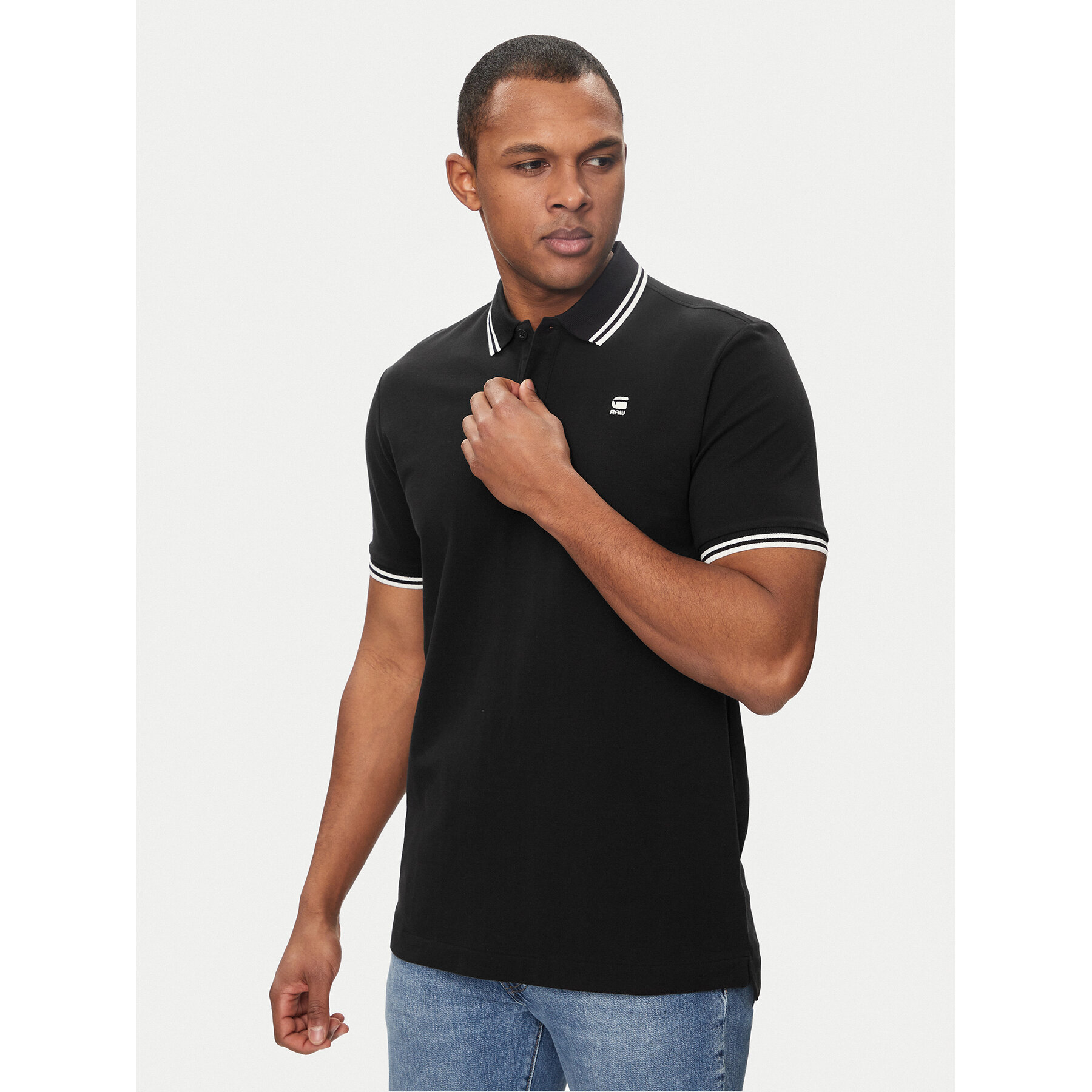 G-Star Raw Polo Dunda D17127-5864 Nero Slim Fit