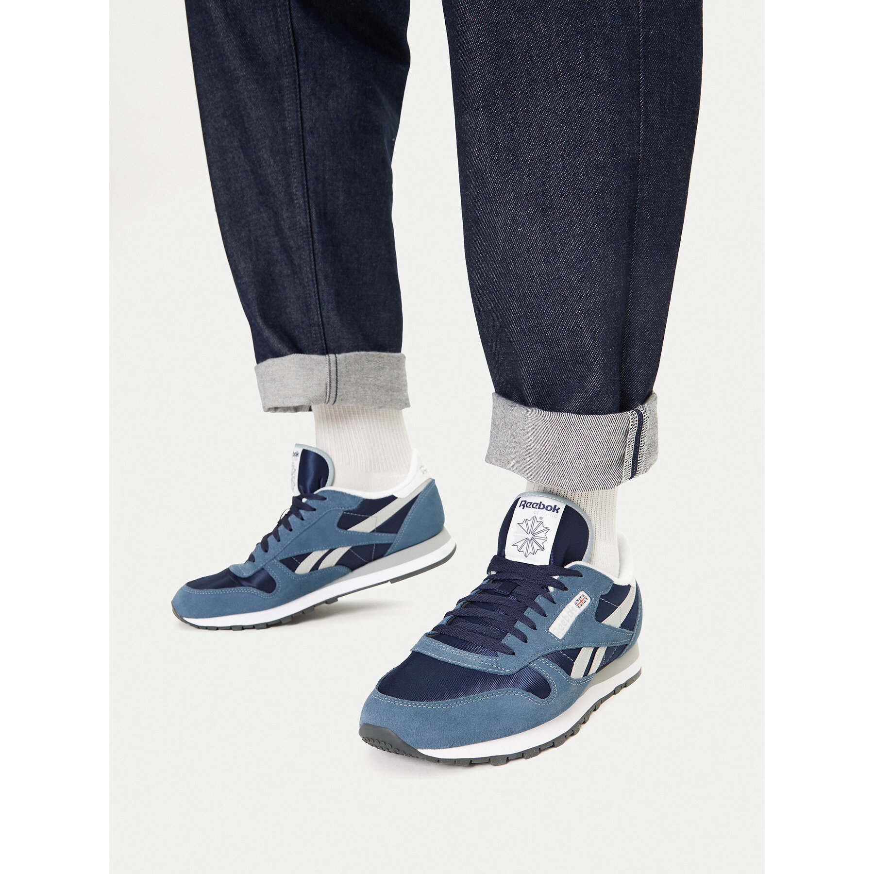 Sneakersy Reebok EO-CLASSIC LEATHER 100230514 Tmavomodrá