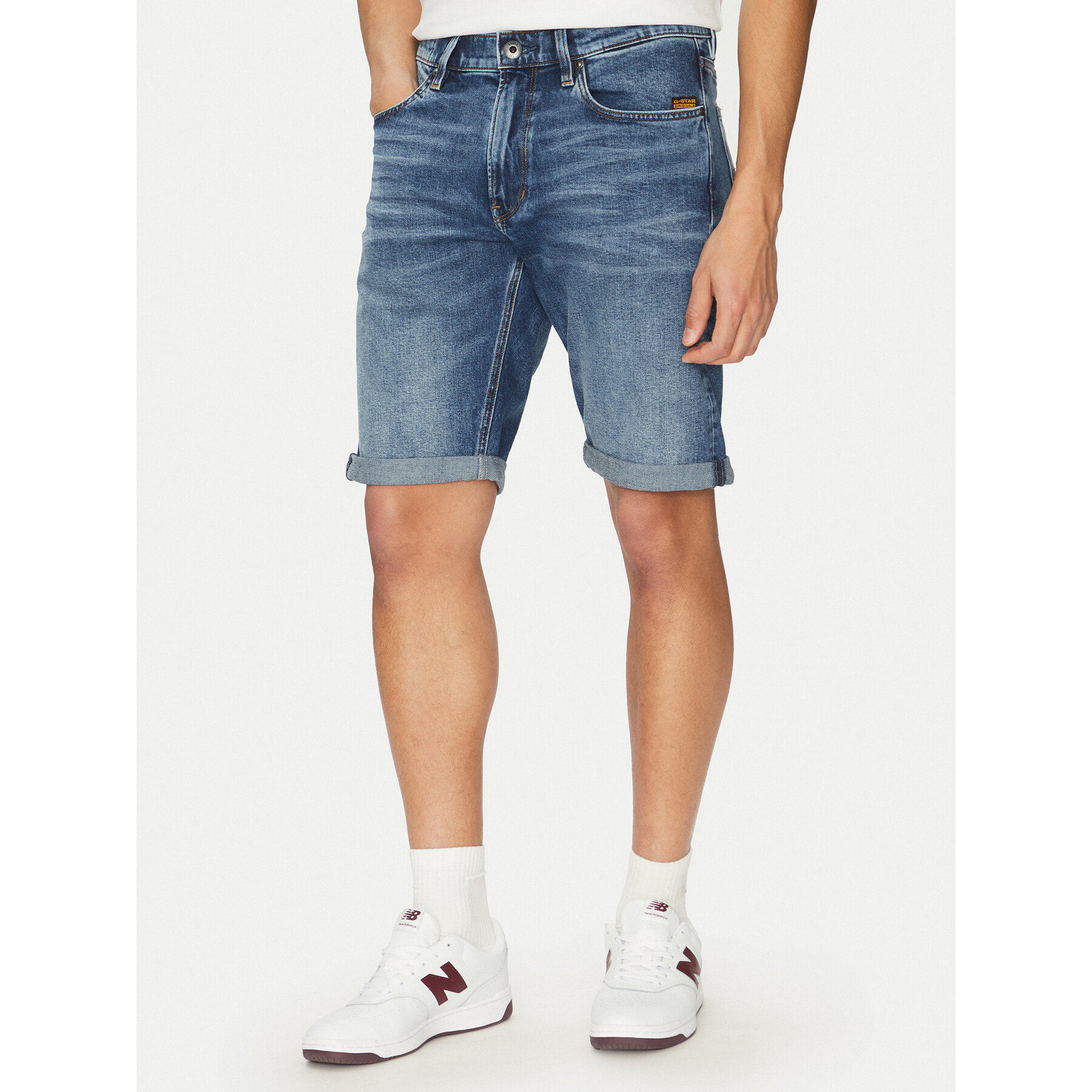 G-Star Raw Kratke traperice Mosa D24430-C052 C606 Plava Regular Fit