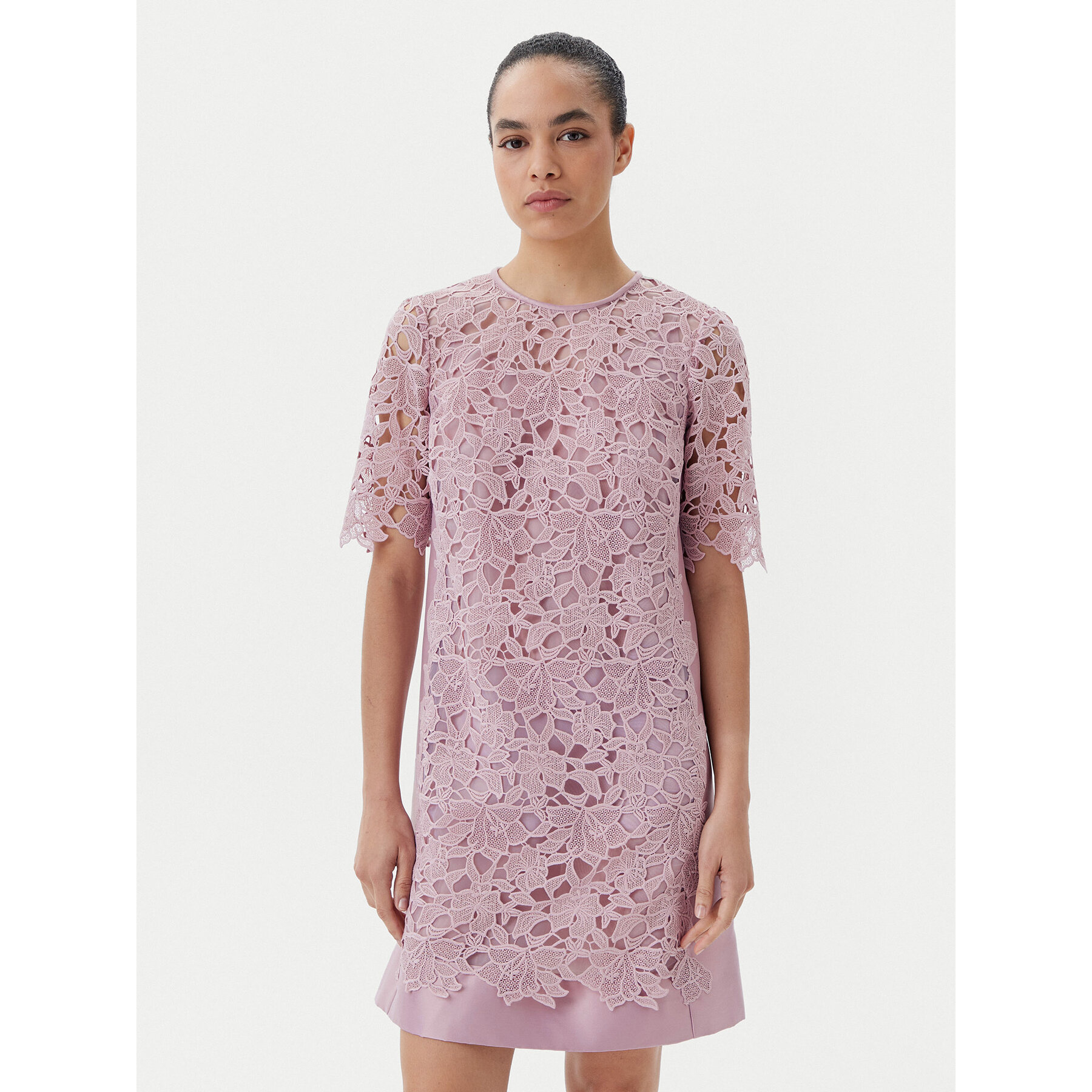 Luisa Spagnoli Coctailkleid Pendice 541767 Violett Regular Fit