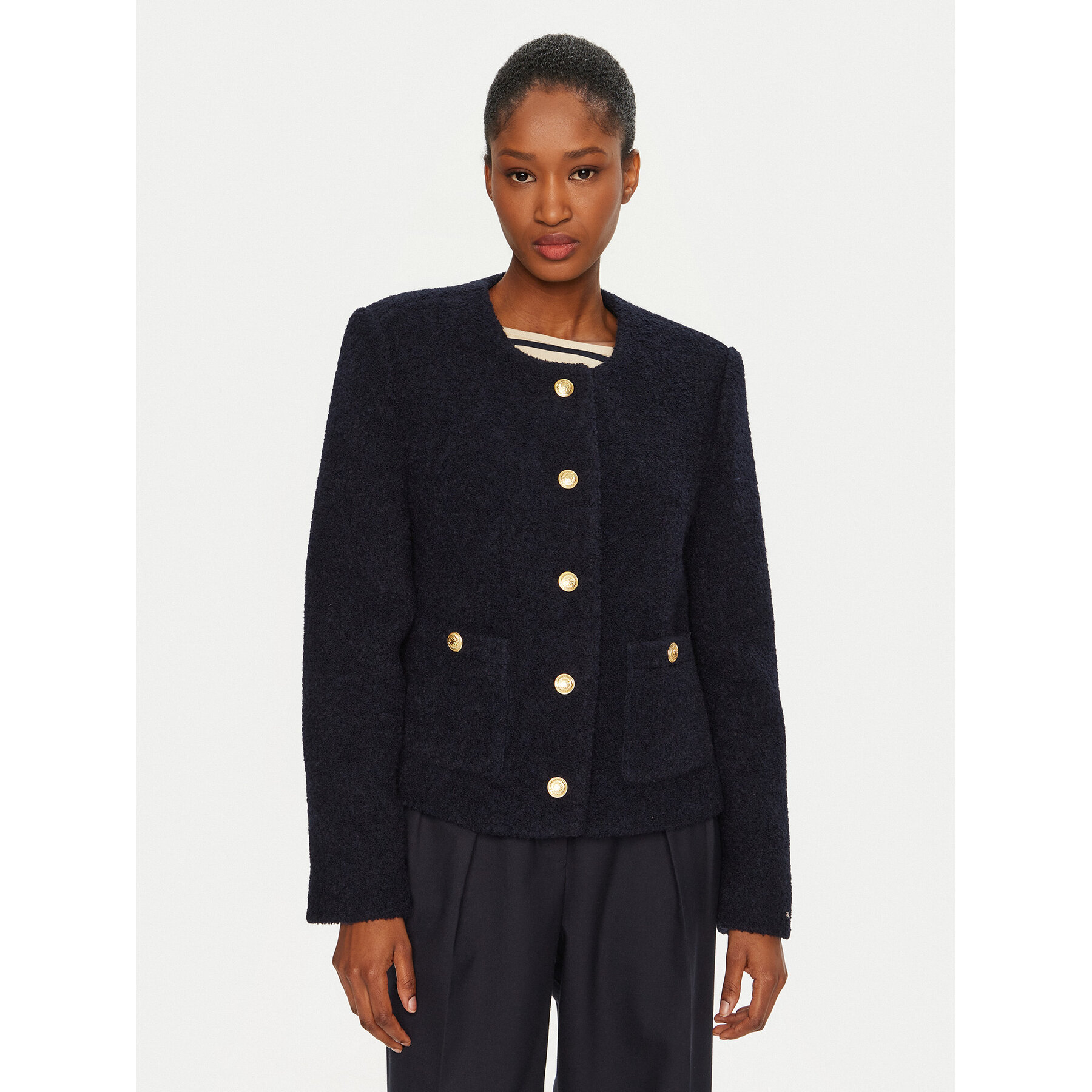 Tommy Hilfiger Übergangsjacke WW0WW44340 Dunkelblau Regular Fit