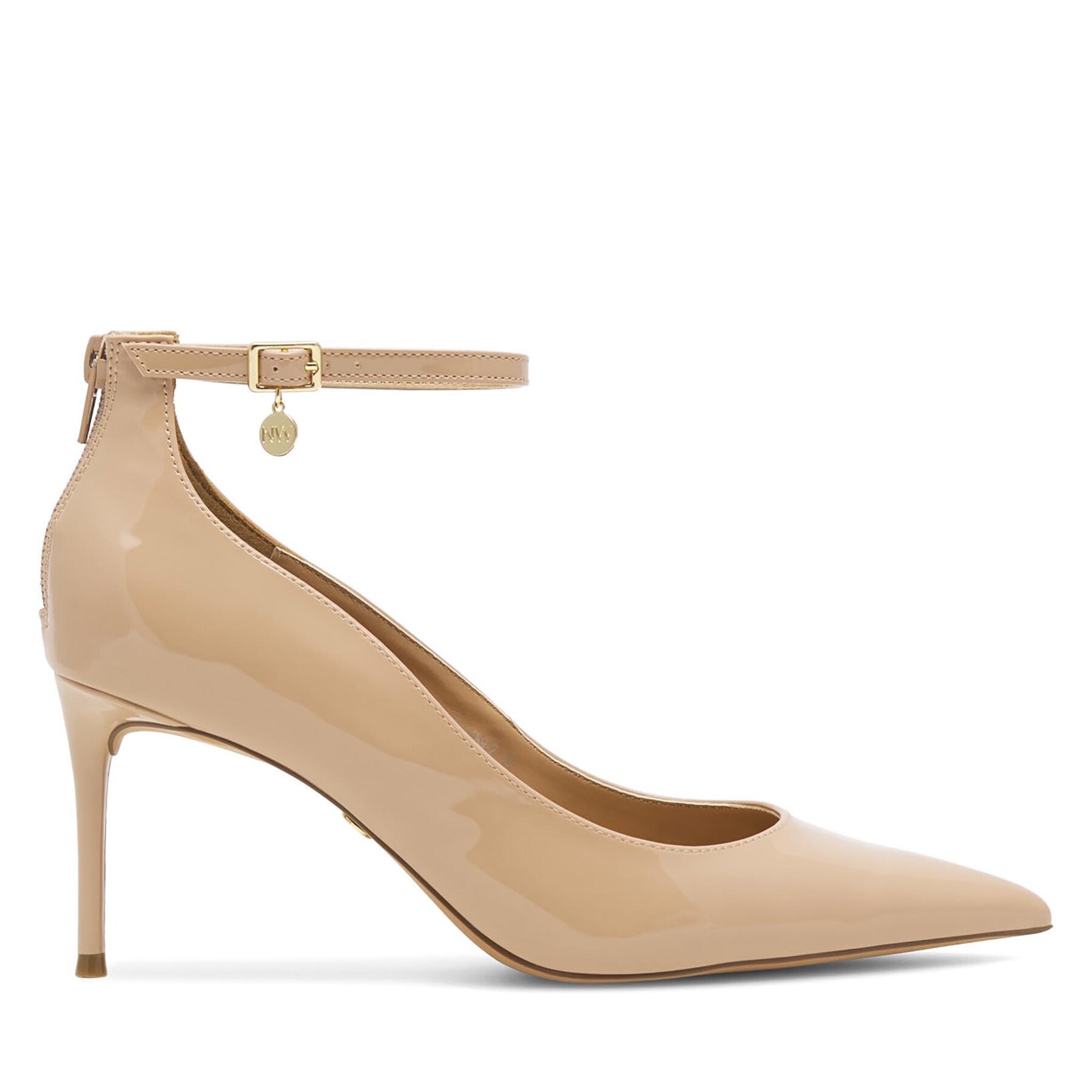 Pantofi cu toc subțire Nine West SJ1489 Bej
