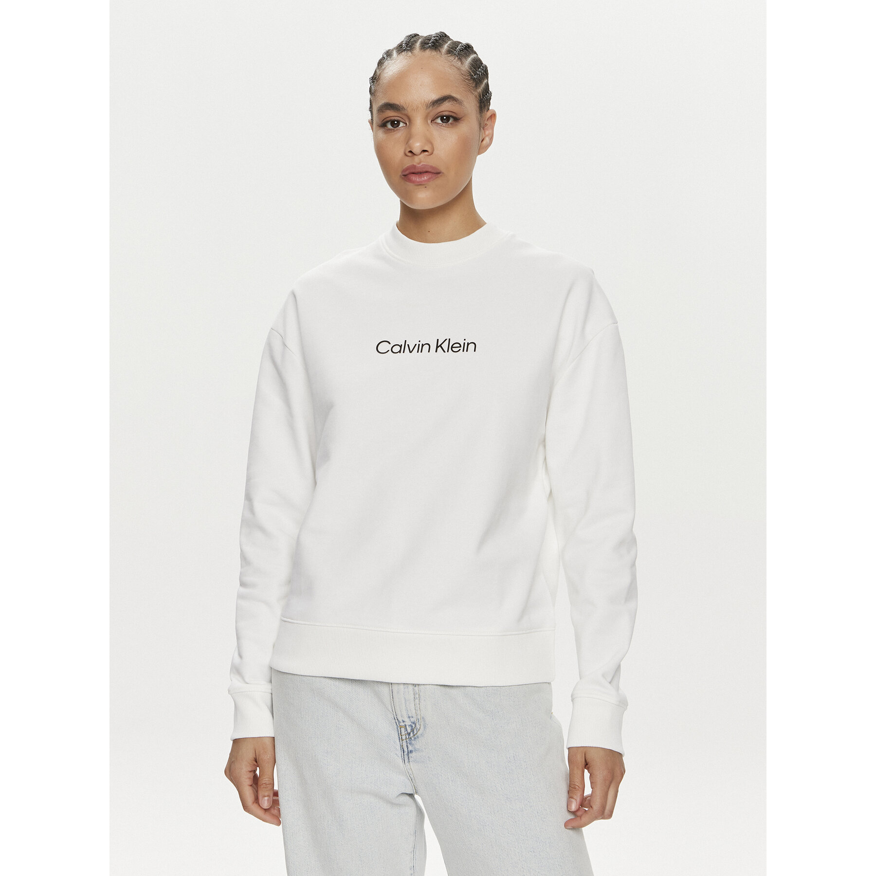 Calvin Klein Sweatshirt Hero Logo K20K205450 Weiß Regular Fit