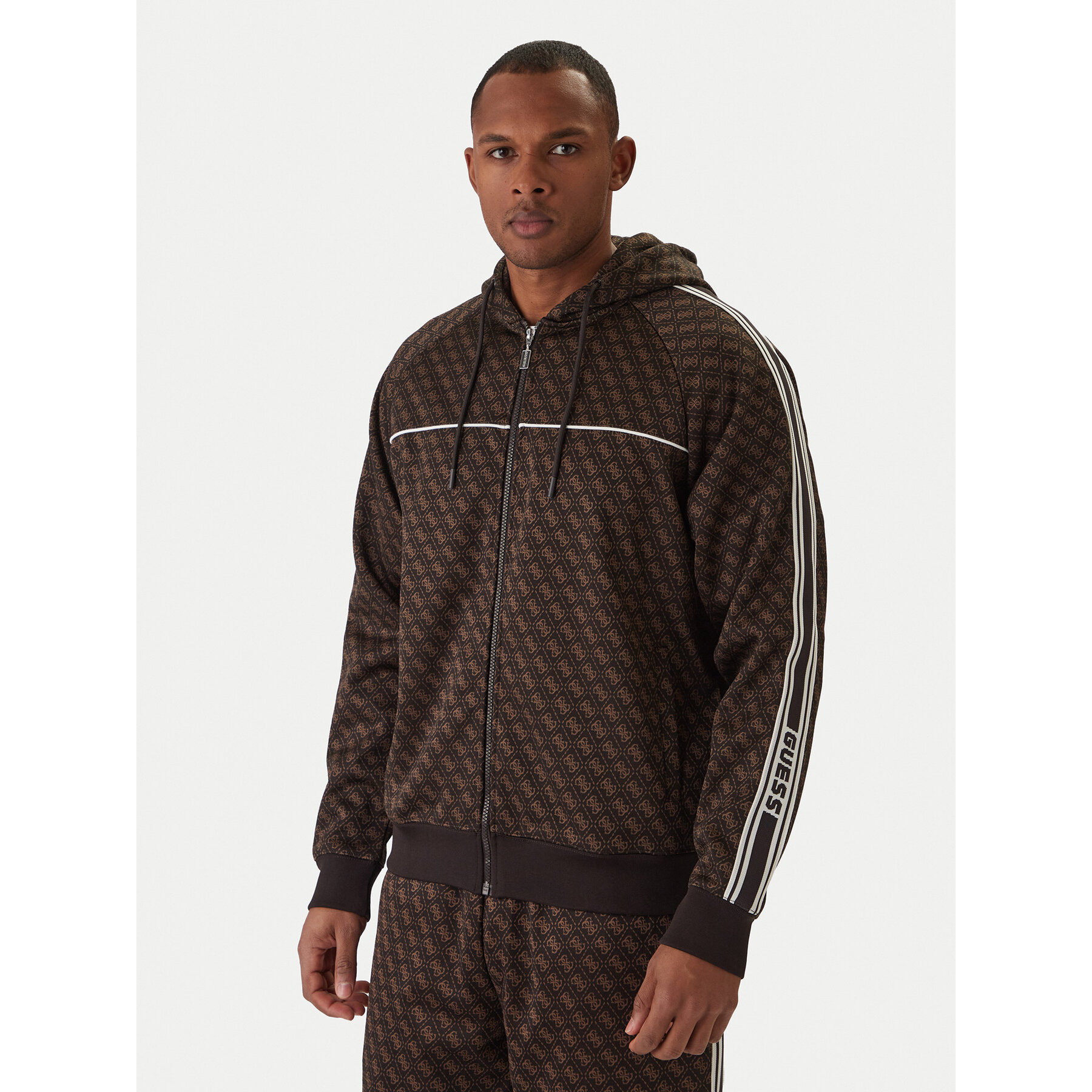 Guess Sweatshirt Z5BQ13 K2042 Braun Relaxed Fit