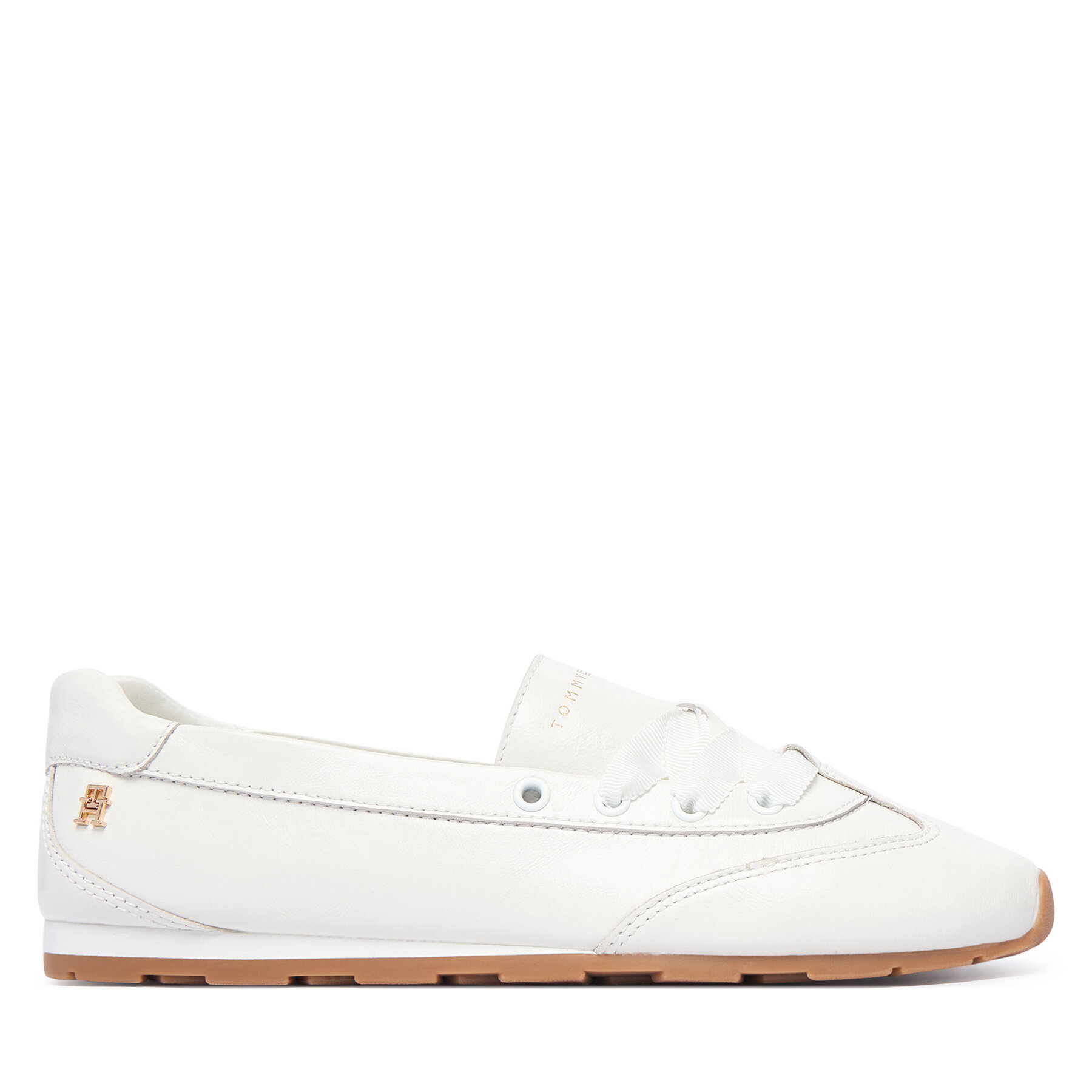Balerini Tommy Hilfiger Bella Ballet Sneaker FW0FW09449 Alb