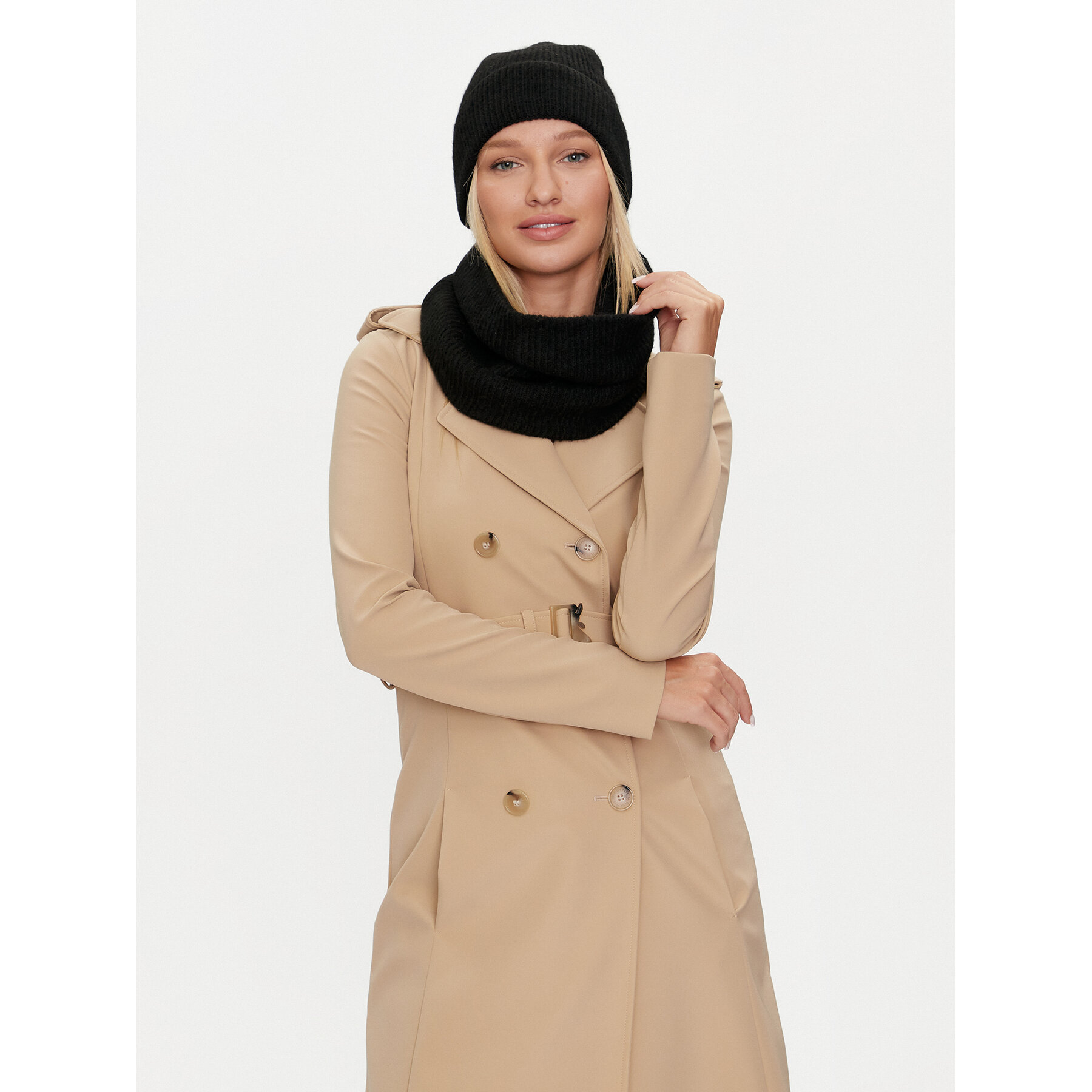 Set berretto e sciarpa Liu Jo 2F4030 M0300 Nero