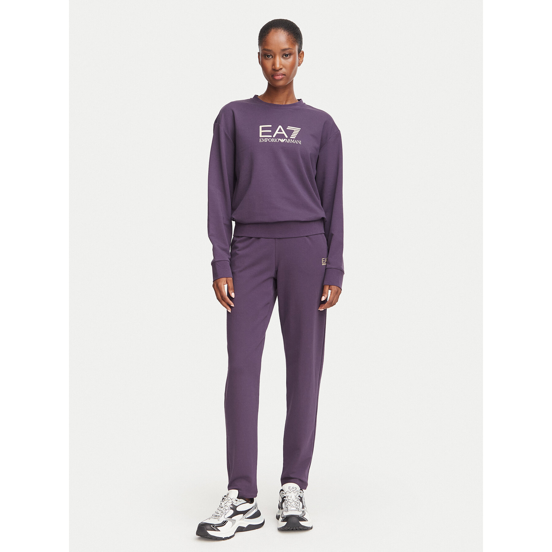 EA7 Emporio Armani Jogginganzug 7W000115 AF13135 UA139 Violett Regular Fit