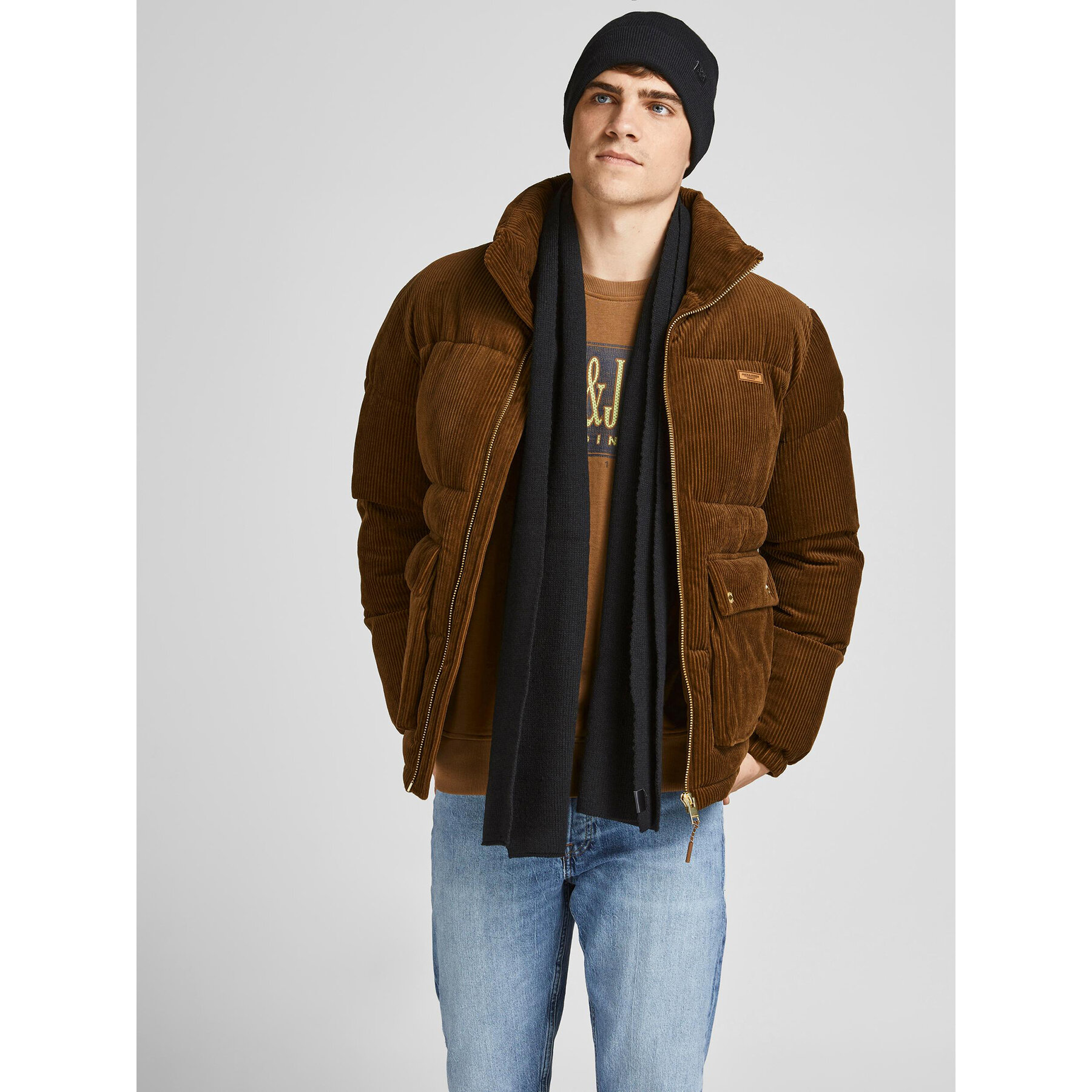 Gorro y bufanda Jack&Jones 12163827 Negro
