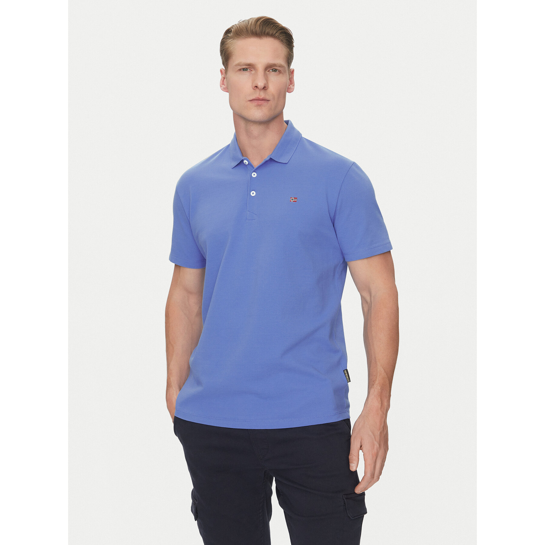 Napapijri Pólóing Ealis NP0A4H8B Kék Regular Fit
