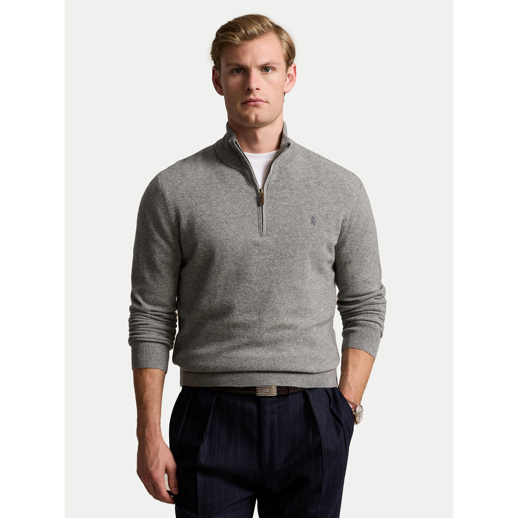 Polo Ralph Lauren Pullover 710876756009 Grau Regular Fit