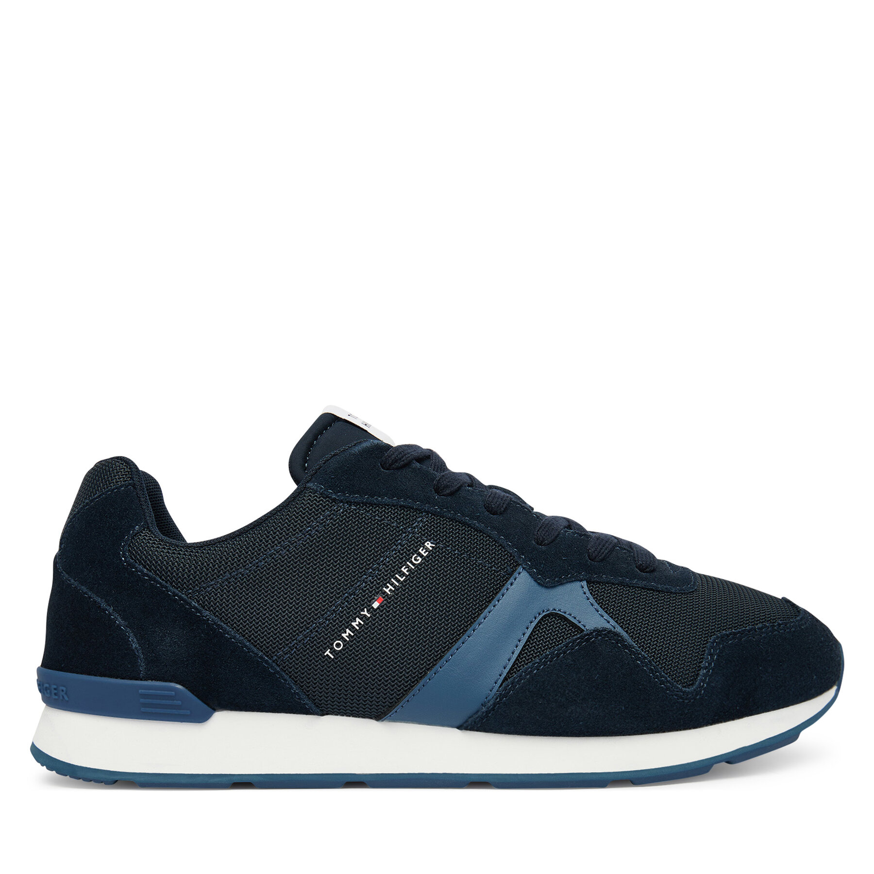 Sneakersy Tommy Hilfiger Runner Icon Mix FM0FM05679 Tmavomodrá