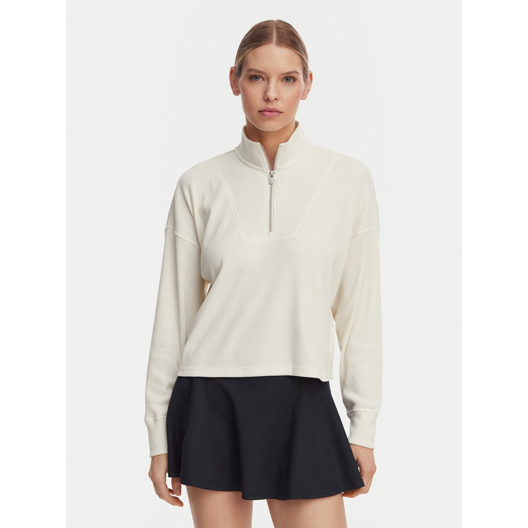 Roxy Sweatshirt ERJKT04388 Weiß Regular Fit