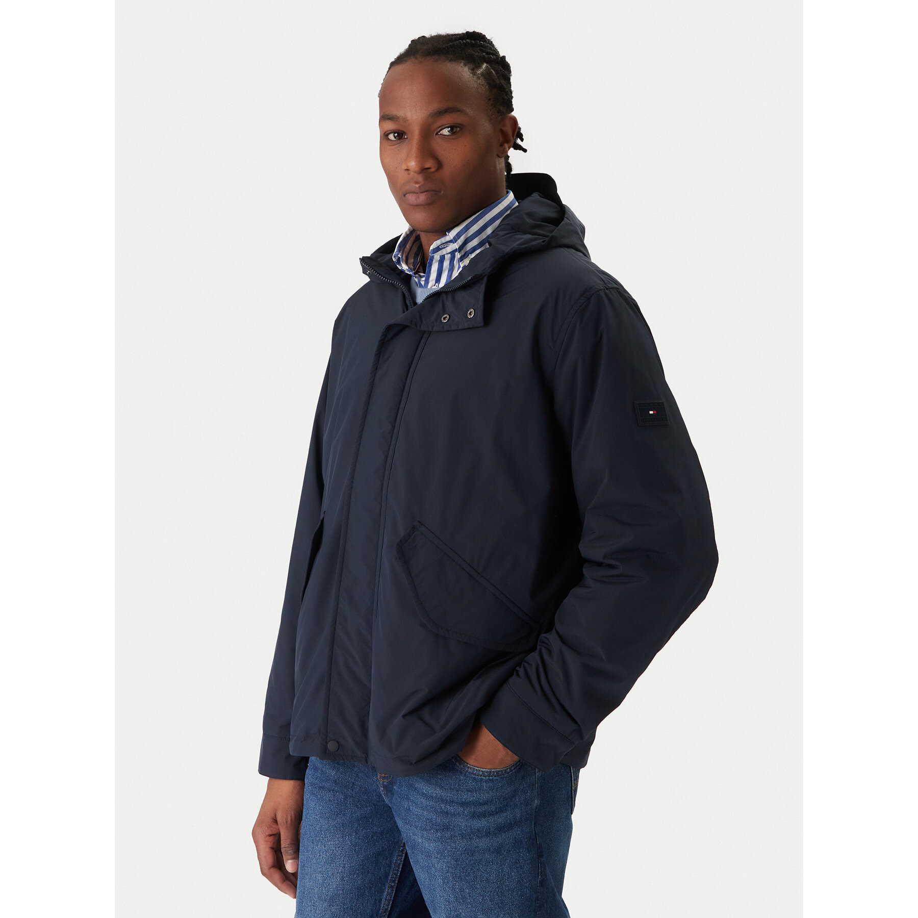 Tommy Hilfiger Übergangsjacke MW0MW42563 Dunkelblau Regular Fit