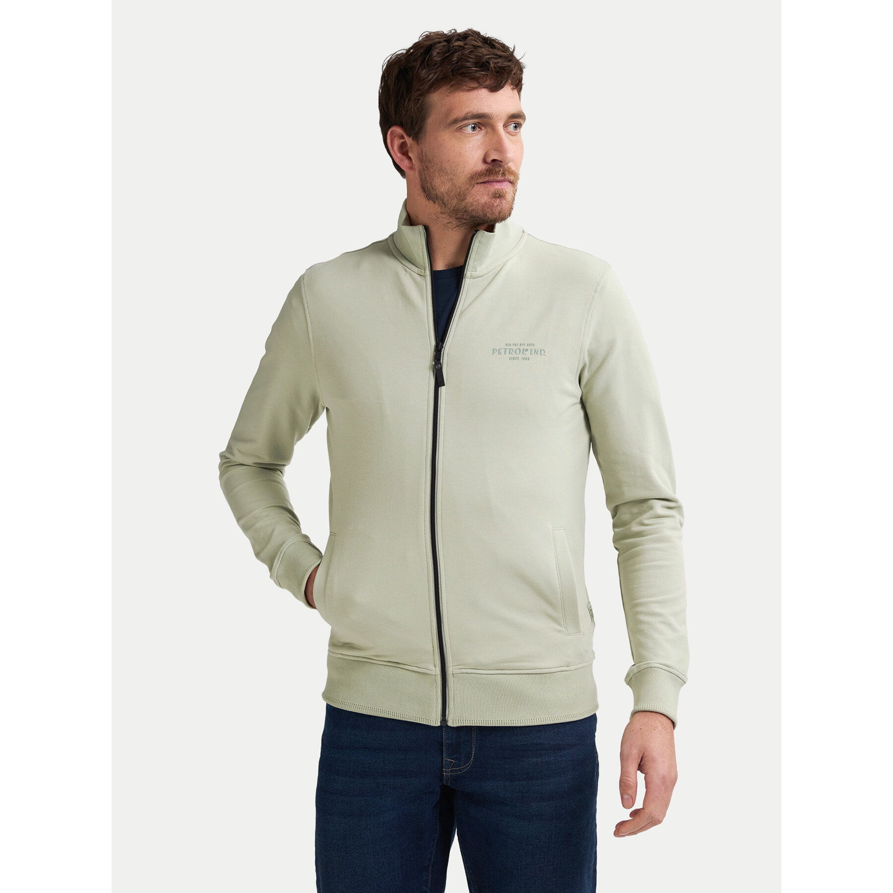 Petrol Industries Sweatshirt M-1050-SWC303 Grün Regular Fit