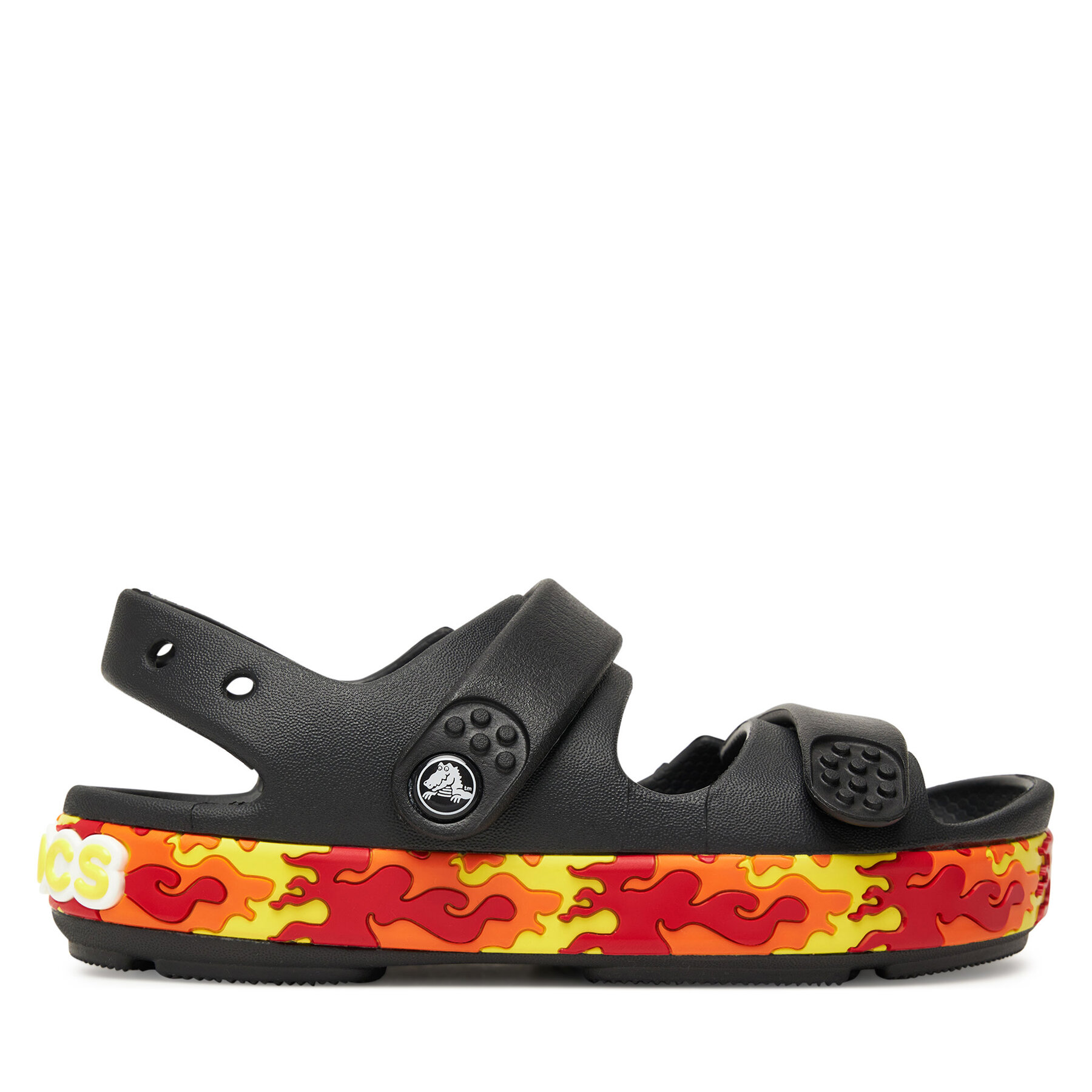 Szandál Crocs Crocband Cruiser Flames Sandal Kids 211268 Fekete