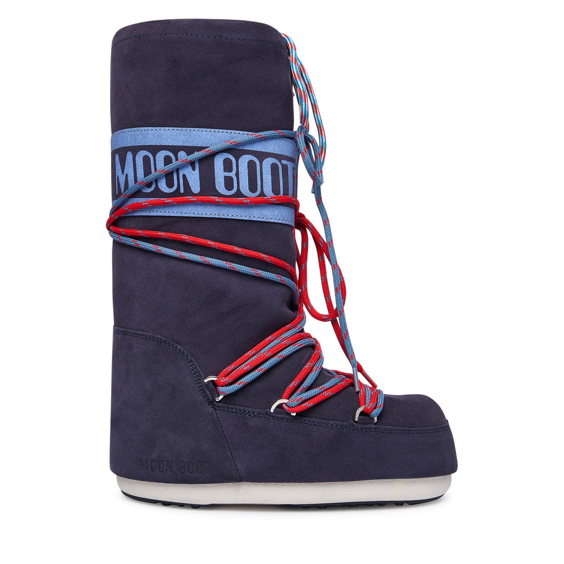 Škornji za sneg Moon Boot Mb Icon Suede Laces 80D1403050 Mornarsko modra