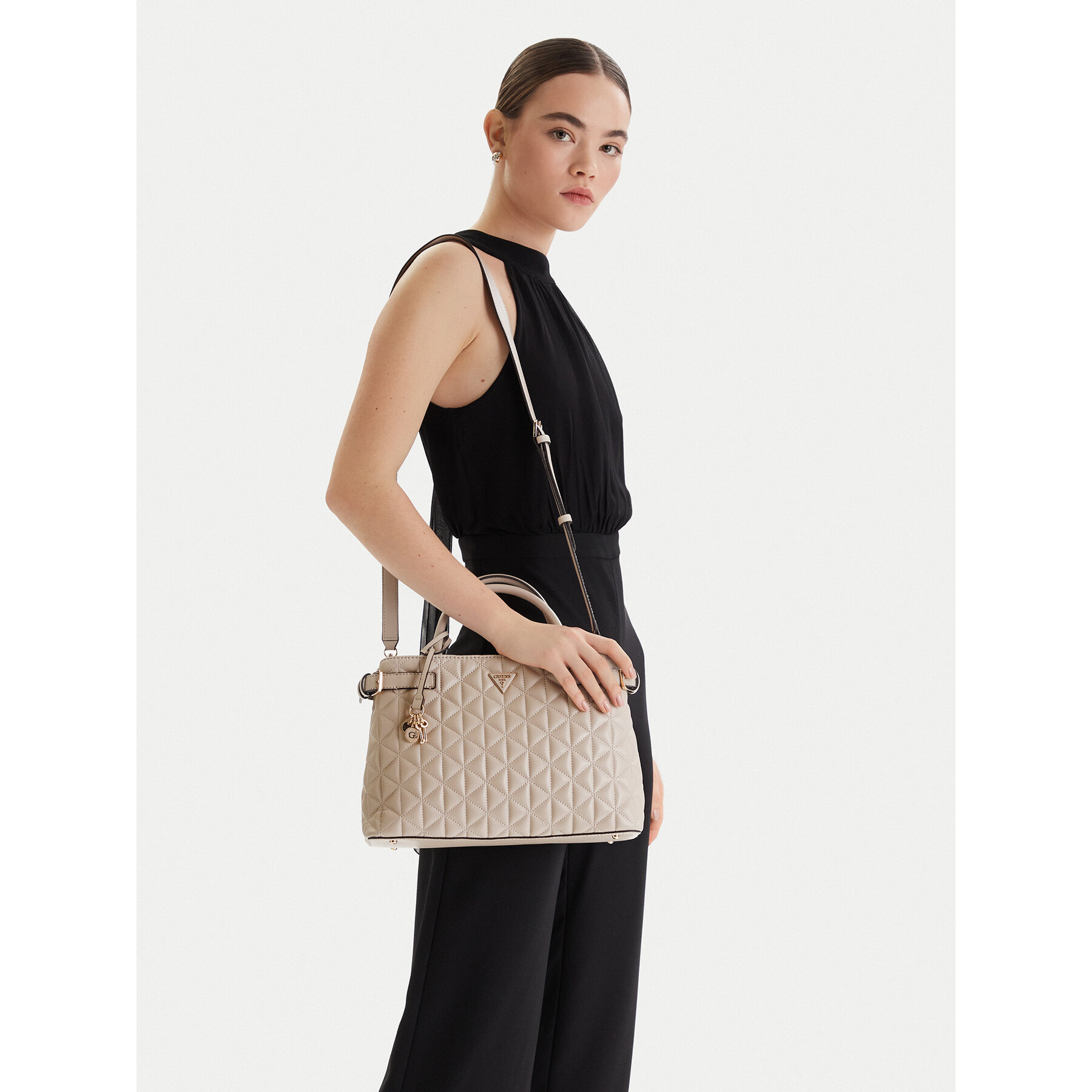 Дамска чанта Guess Paisleigh HWQG98 83060 Бежов