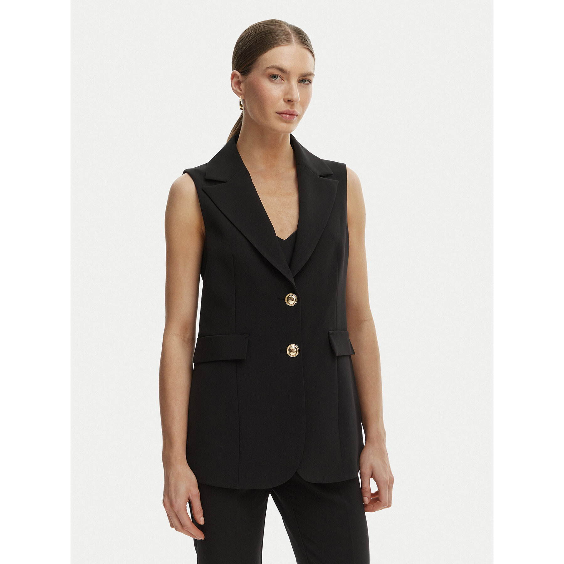 Rinascimento Anzugweste CFC0128645003 Schwarz Regular Fit