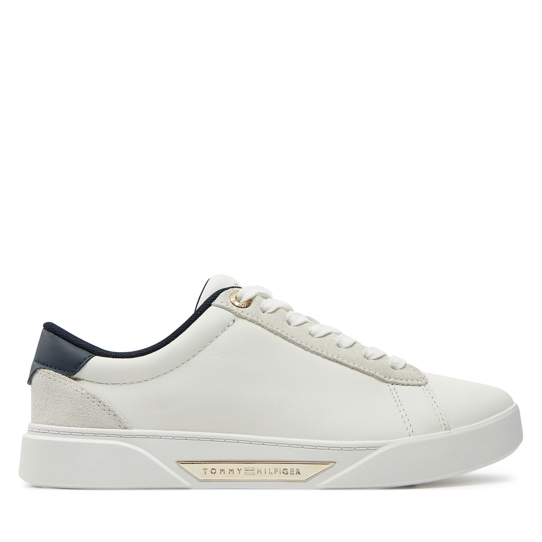 Zapatillas Tommy Hilfiger Chic Court Sneaker FW0FW08123 Écru