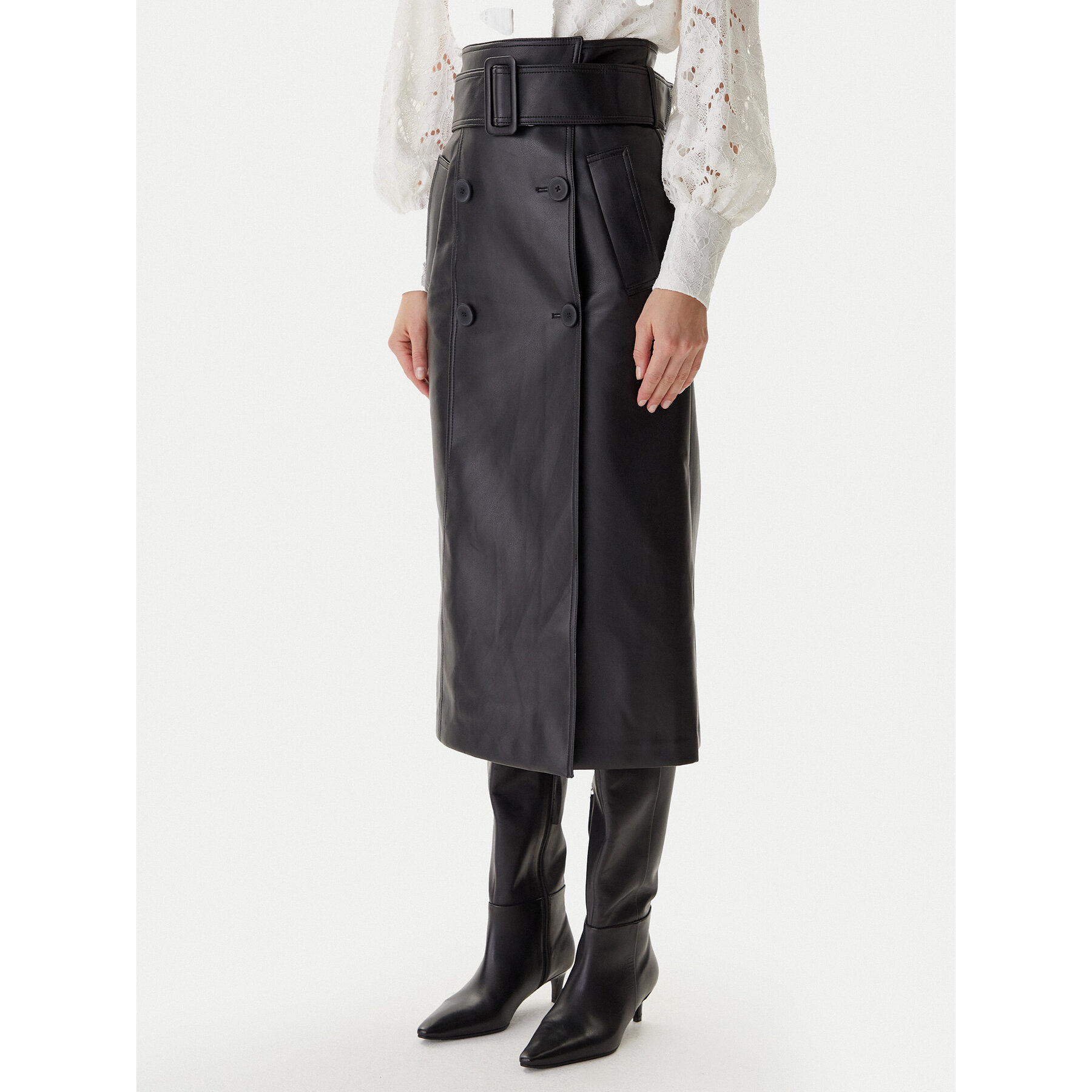 Morgan Rock aus Kunstleder 242-JADY Schwarz Regular Fit