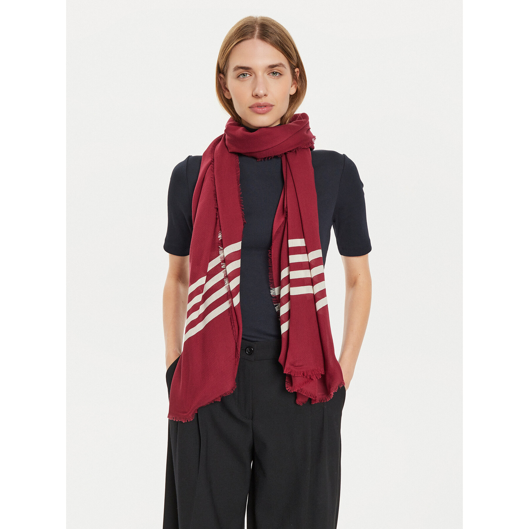 Fular Tommy Hilfiger Naval AW0AW16644 Beis
