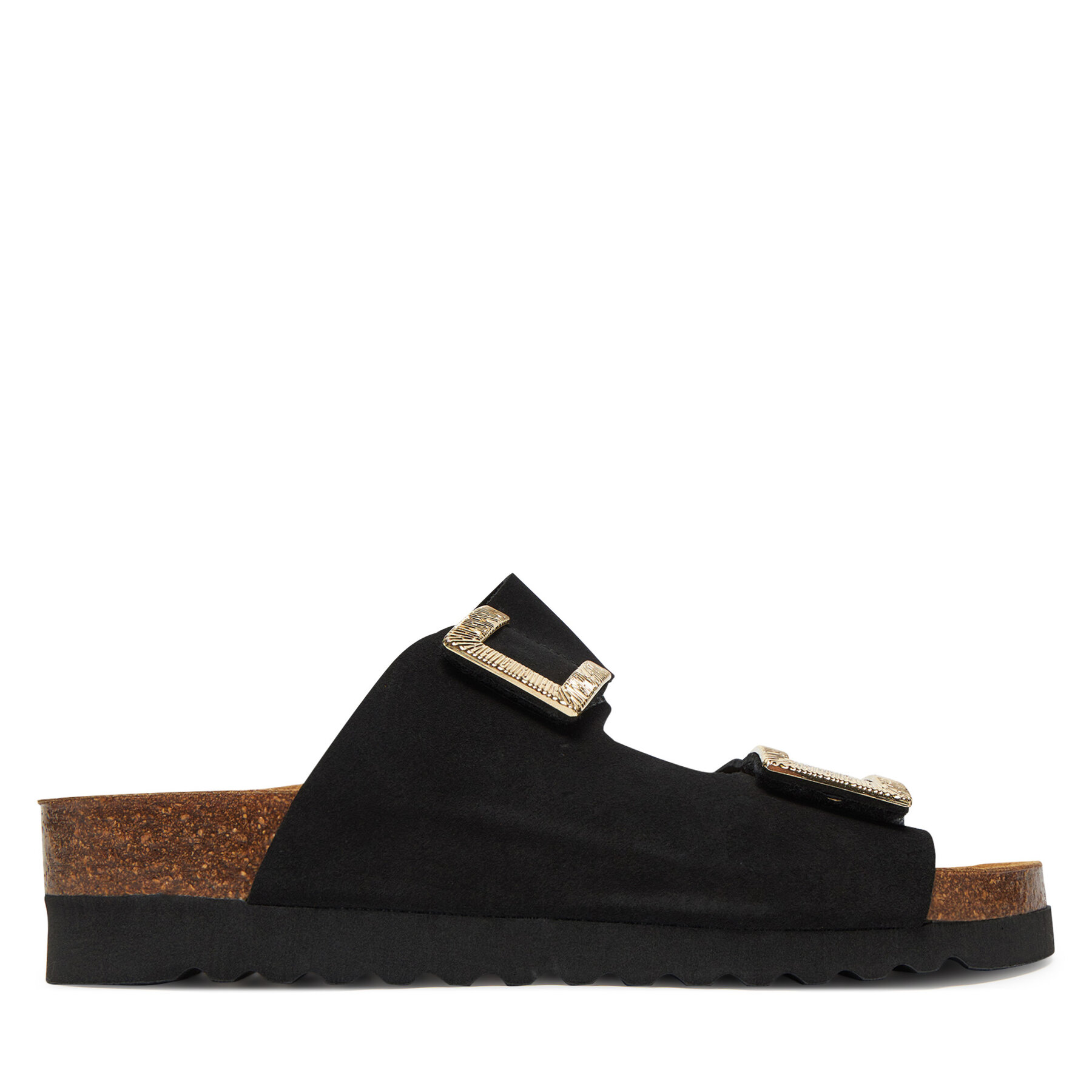Damen Pantoletten Grünland, Schuhgröße 40, Schwarz, Hola CB0771