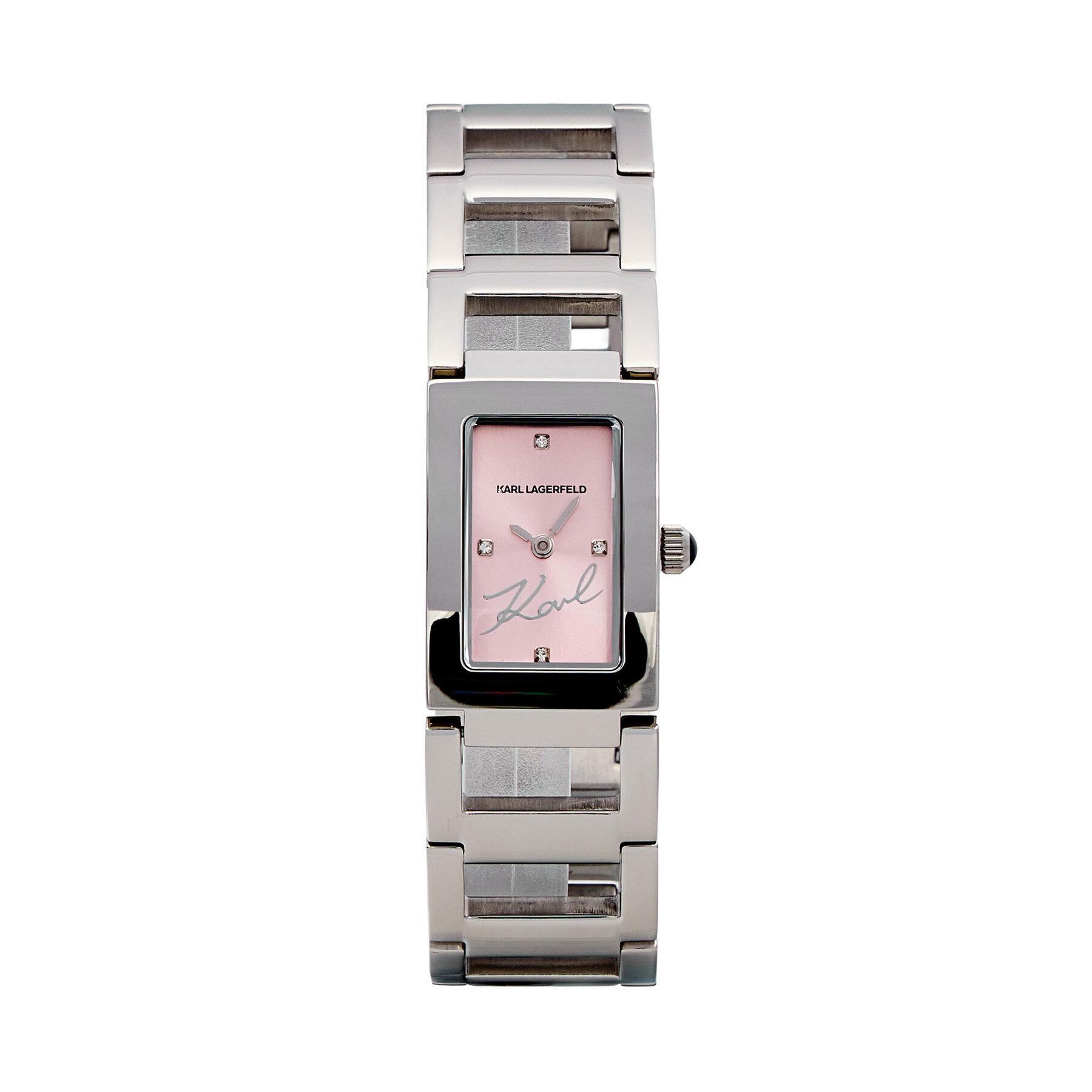 Hodinky KARL LAGERFELD R0553103505 Strieborná