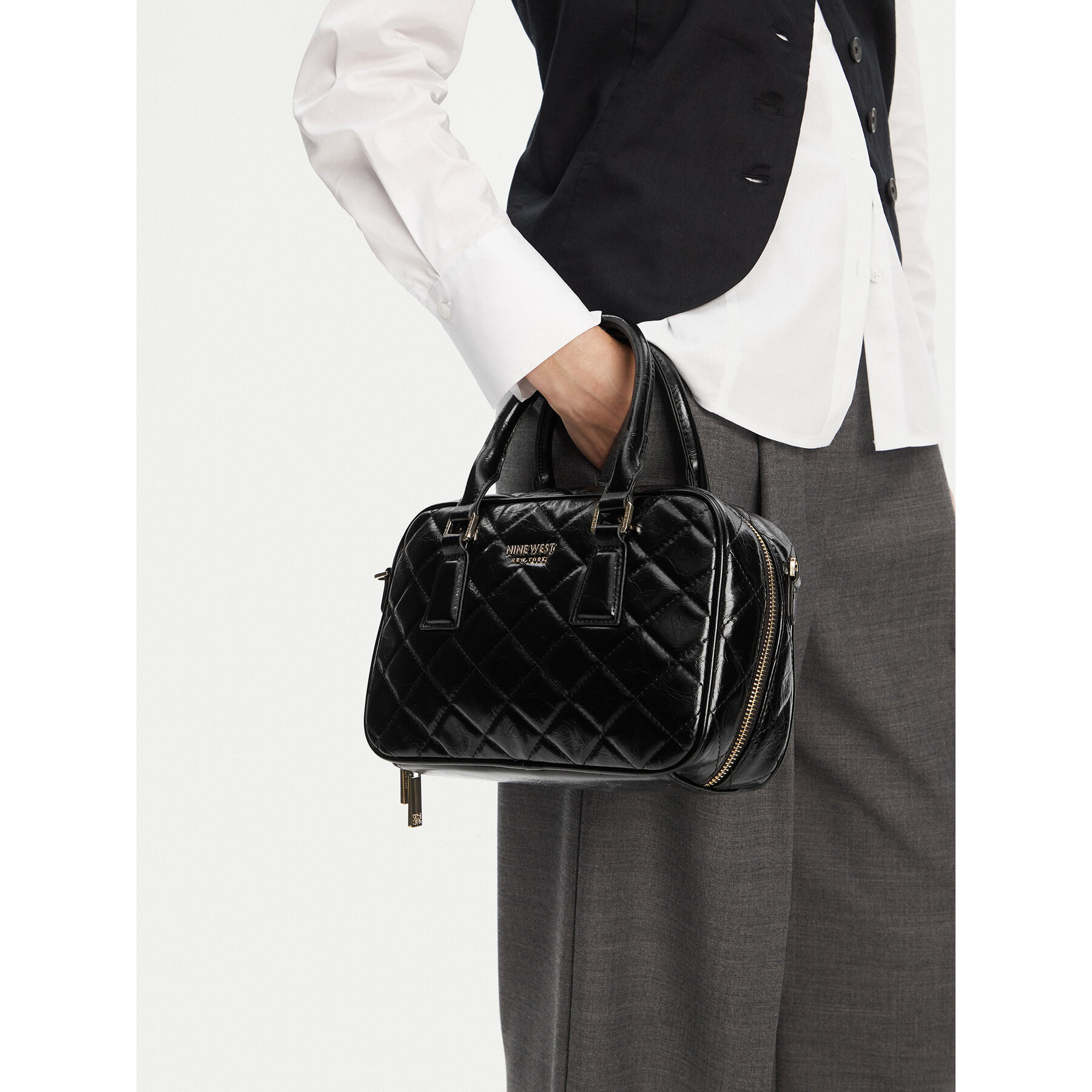 Ročna torba Nine West CEO-STACY-LA374-4067 Črna