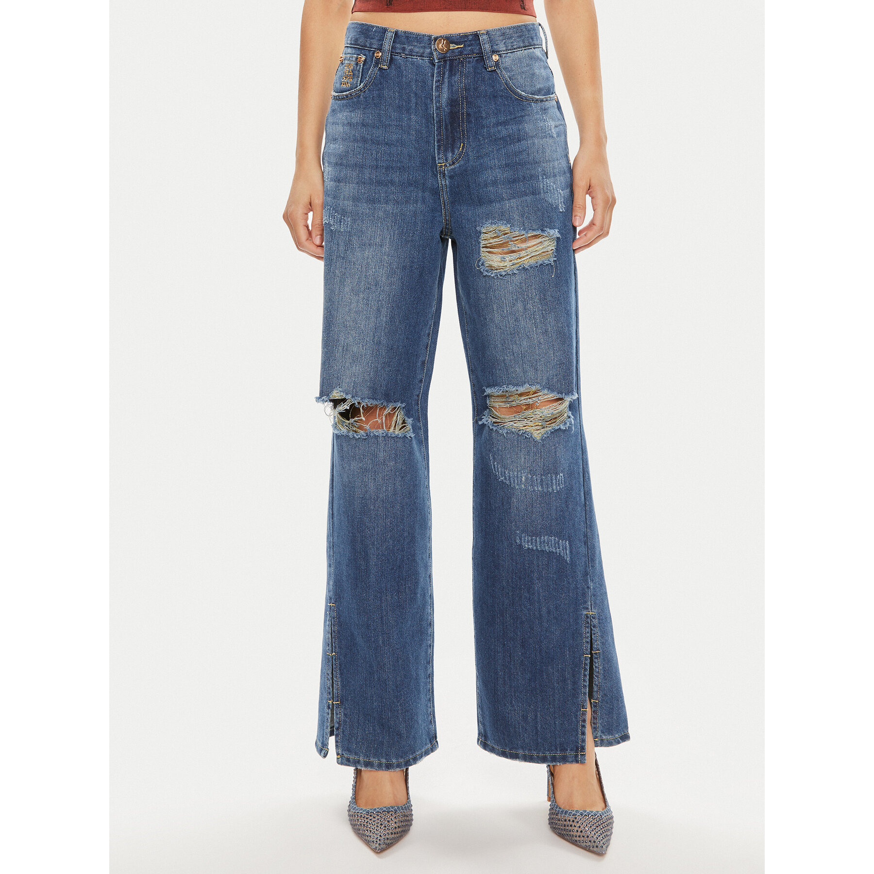 One Teaspoon Jeans Billie 26277 Blau Straight Leg