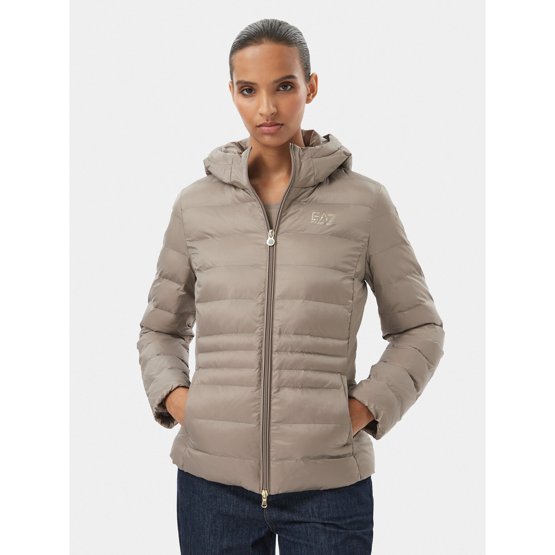 EA7 Emporio Armani Übergangsjacke 7W000684 AF12475 U6100 Beige Slim Fit