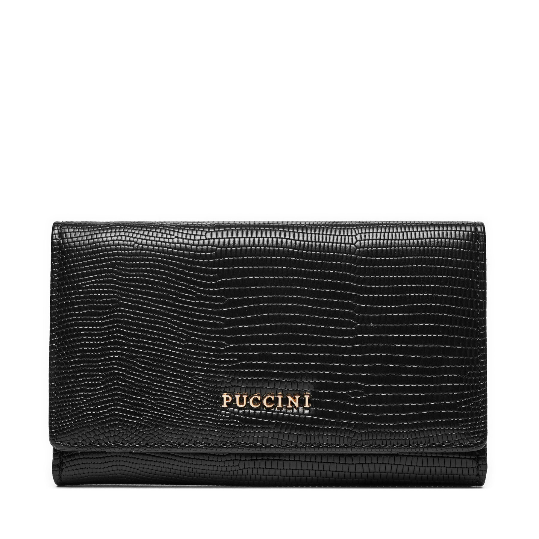 Puccini Μεγάλο Πορτοφόλι Γυναικείο Puccini BLP839B Μαύρο