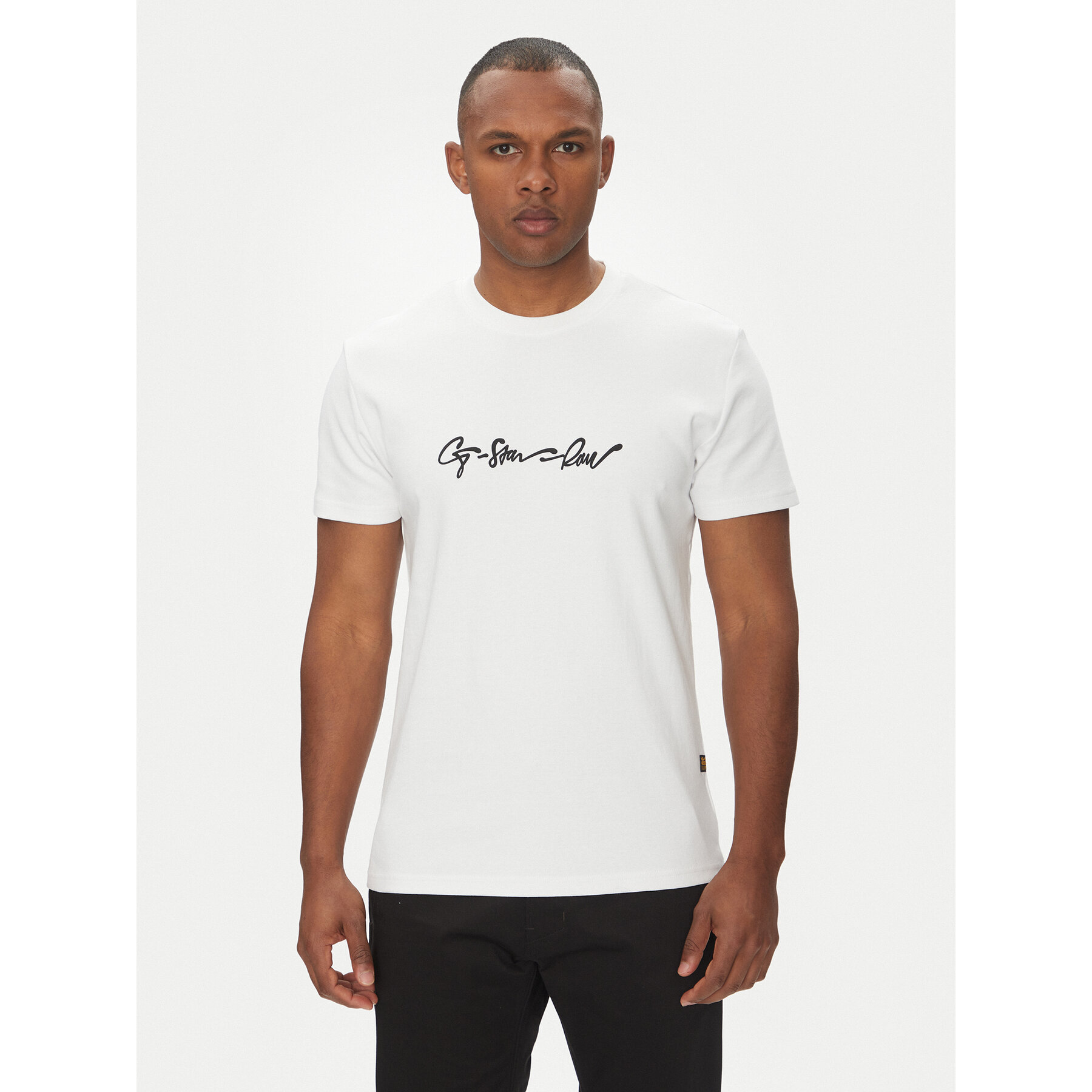 G-Star Raw T-shirt G-Script D25150-C812 Bianco Regular Fit