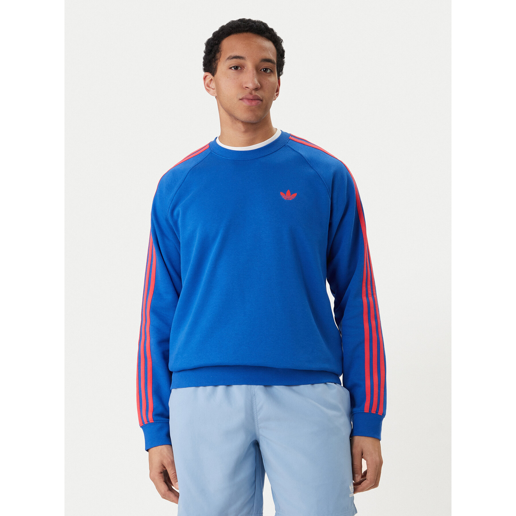 adidas Sweatshirt 3-Stripes KE2426 Blau Regular Fit