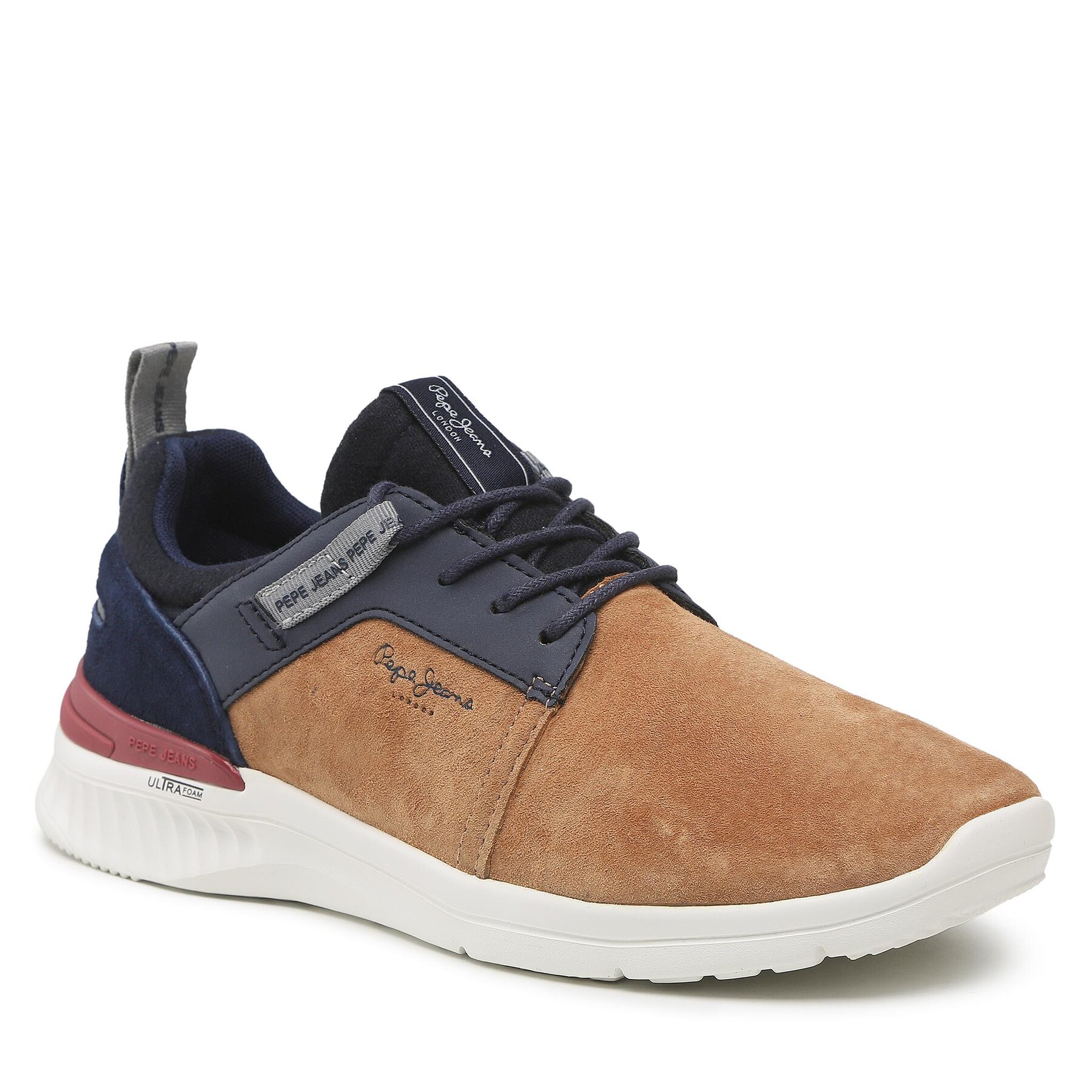 Sneakers Pepe Jeans Jay Pro Shoe Combi PMS30869 Cognac 879 879 imagine 2022 reducere