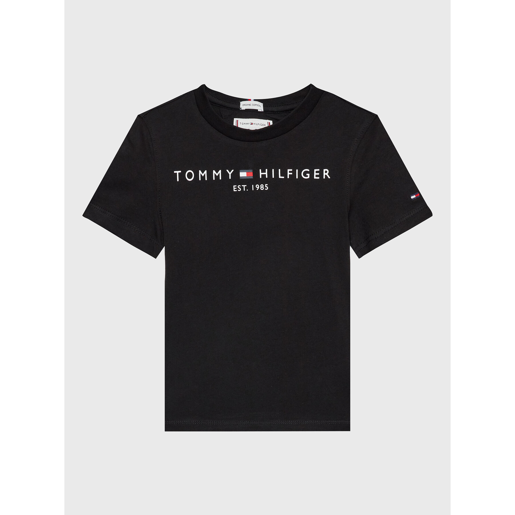 Tommy Hilfiger T-Shirt Essential KS0KS00210 M Μαύρο Regular Fit