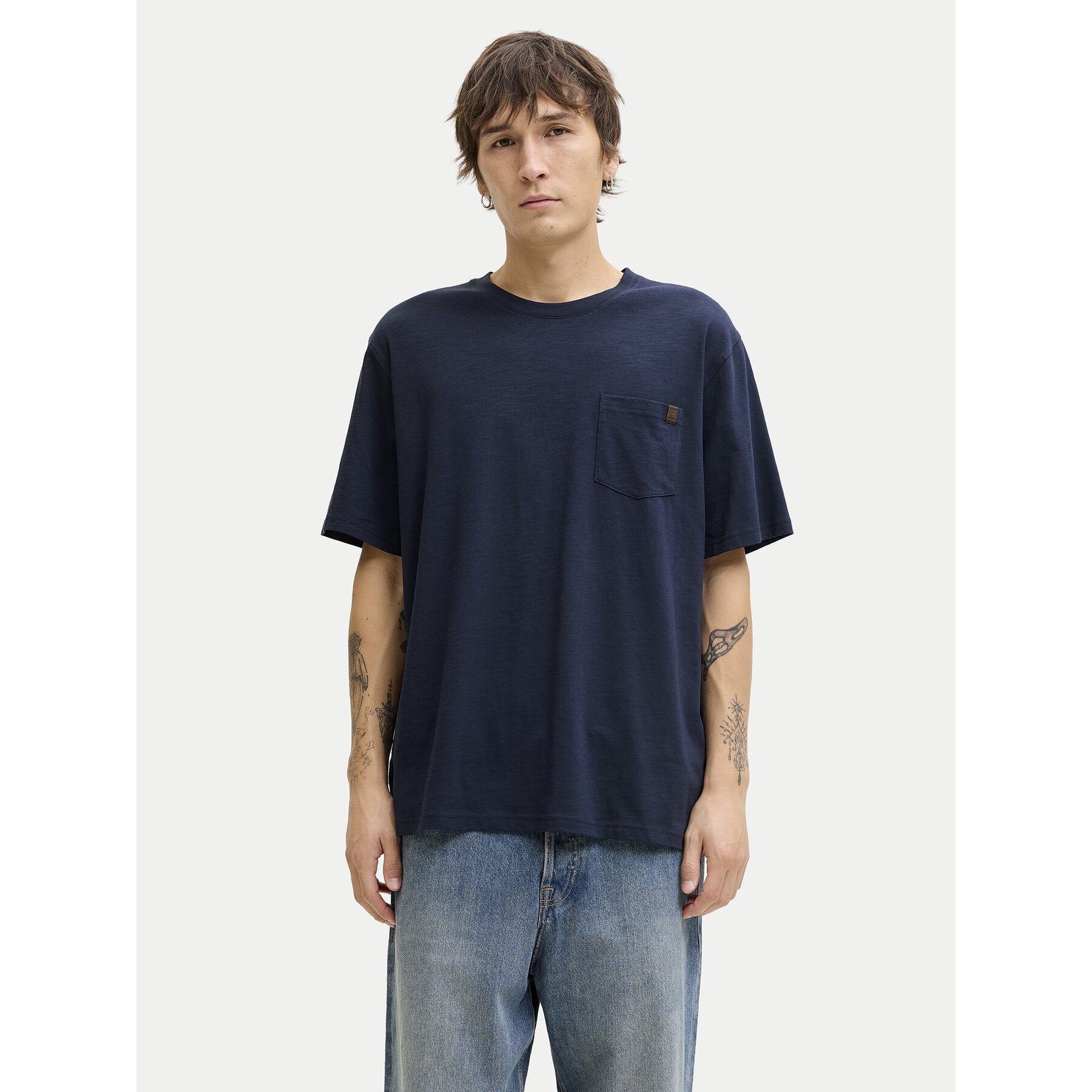 Jack & Jones T-shirt Dover 12288897 Tamnoplava Relaxed Fit