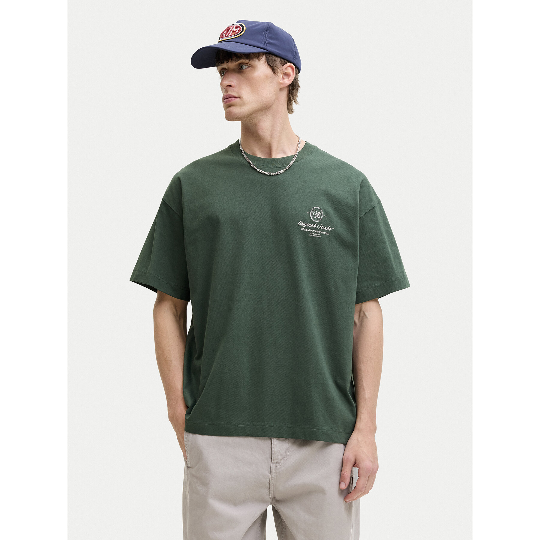 Jack & Jones Camiseta Niagara 12293422 Verde Regular Fit