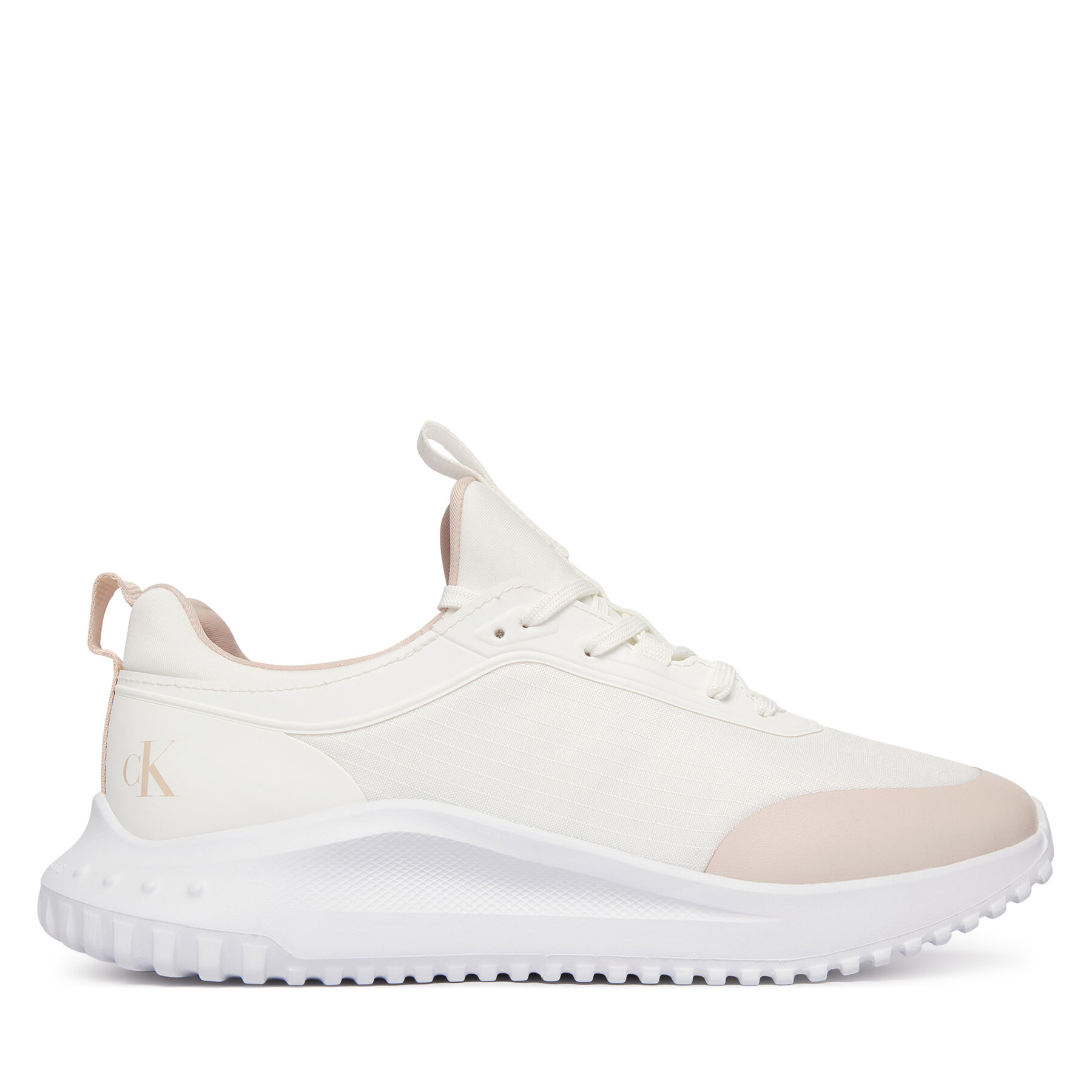 Αθλητικά Calvin Klein Jeans Eva Runner Laceup Sock Mat Mix YW0YW02064 Λευκό