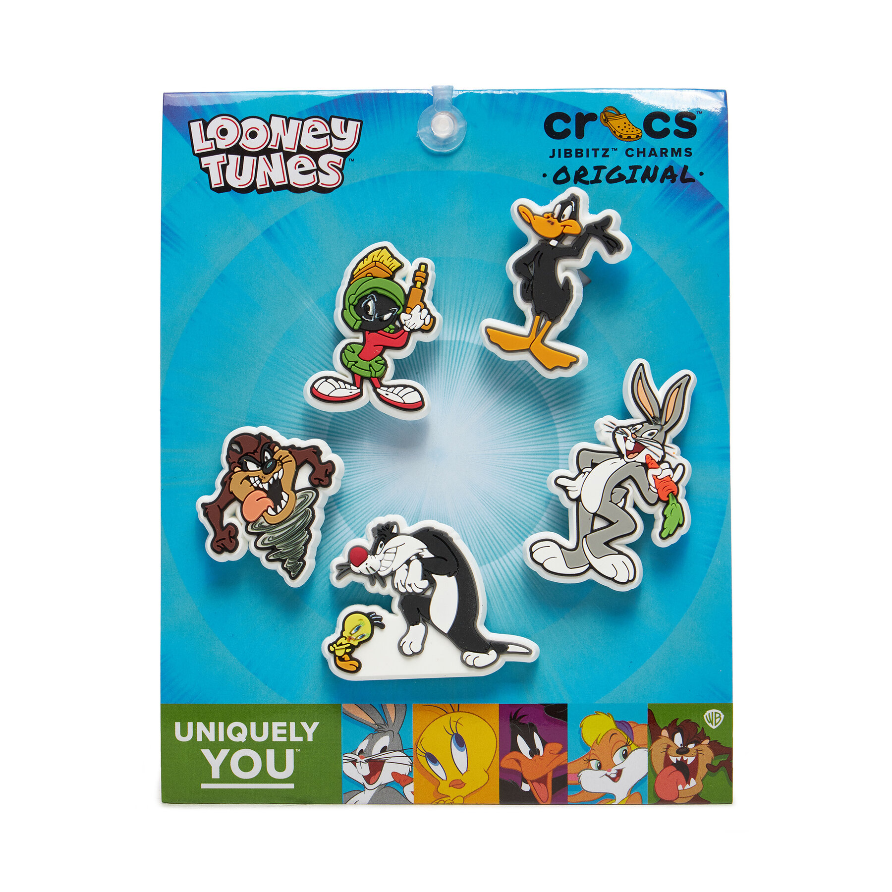 Cipő dekoráció Crocs Jibbitz Looney Tunes 5 Pck Színes