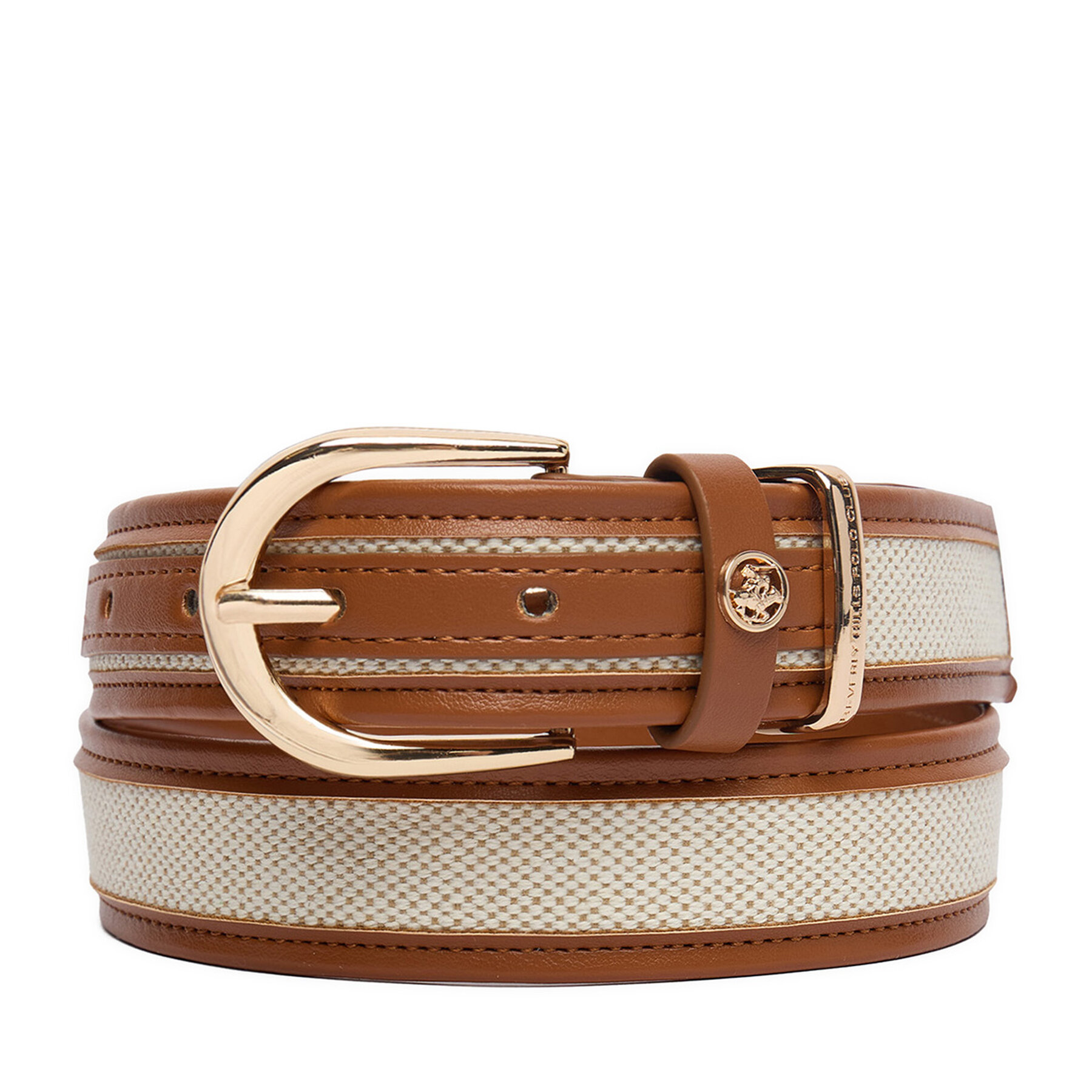 Ζώνη Beverly Hills Polo Club CEO-BHPC-W2-002-SS26 Μπεζ