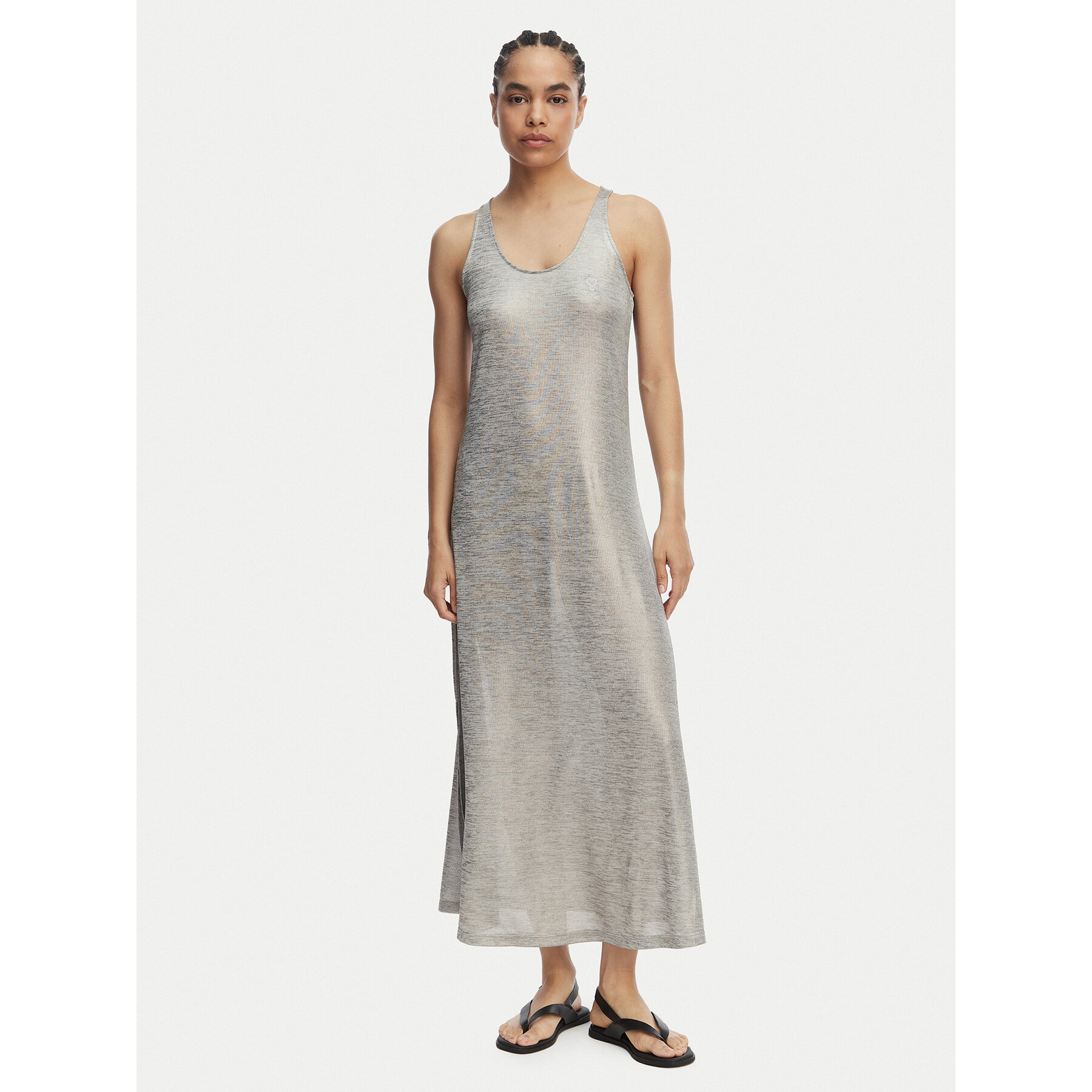 LOLA CASADEMUNT Kleid für den Alltag LS2616083 Silberfarben Regular Fit
