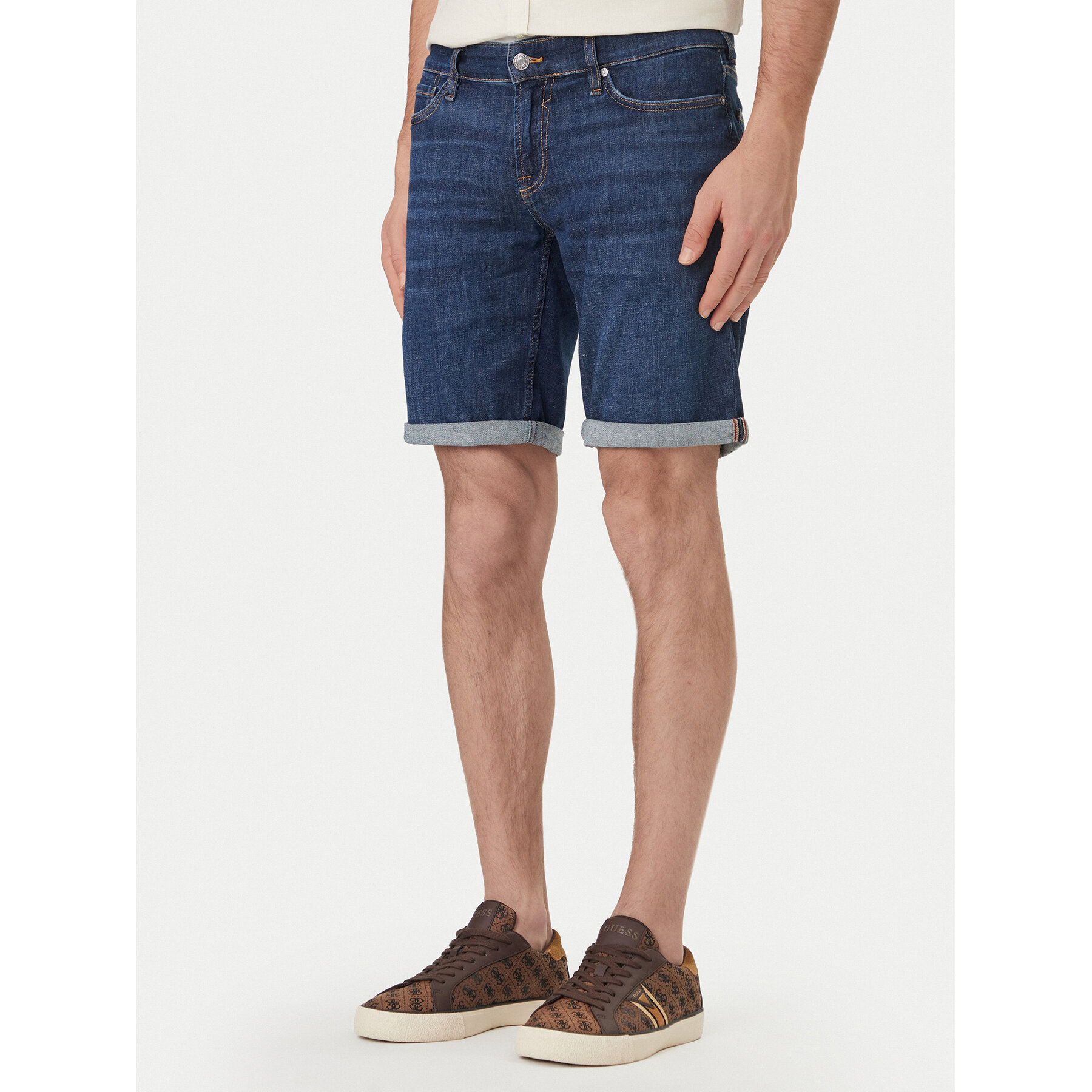 Guess Jeansshorts M6GD01 D0754 Blau Regular Fit