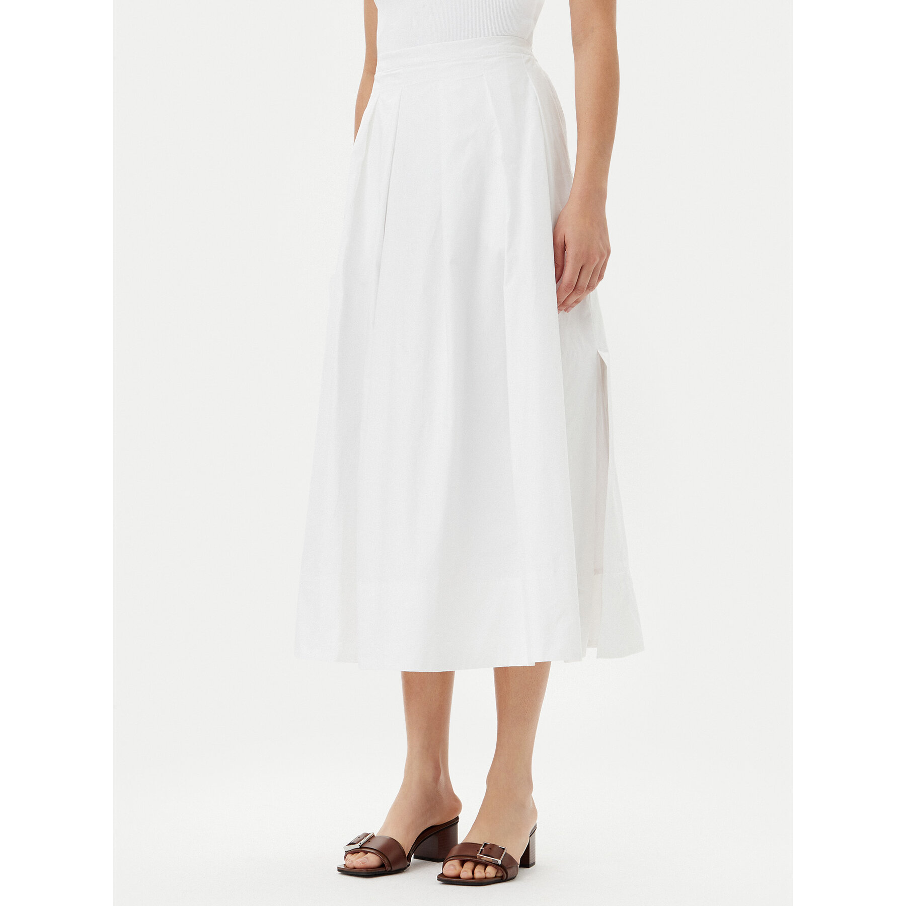 Herskind Trapezförmiger Rock Herdis 5559202 Weiß Regular Fit