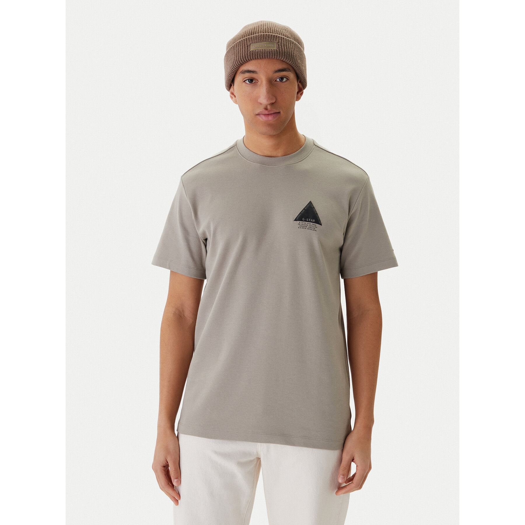 G-Star Raw T-Shirt D28593-C812 Beige Regular Fit